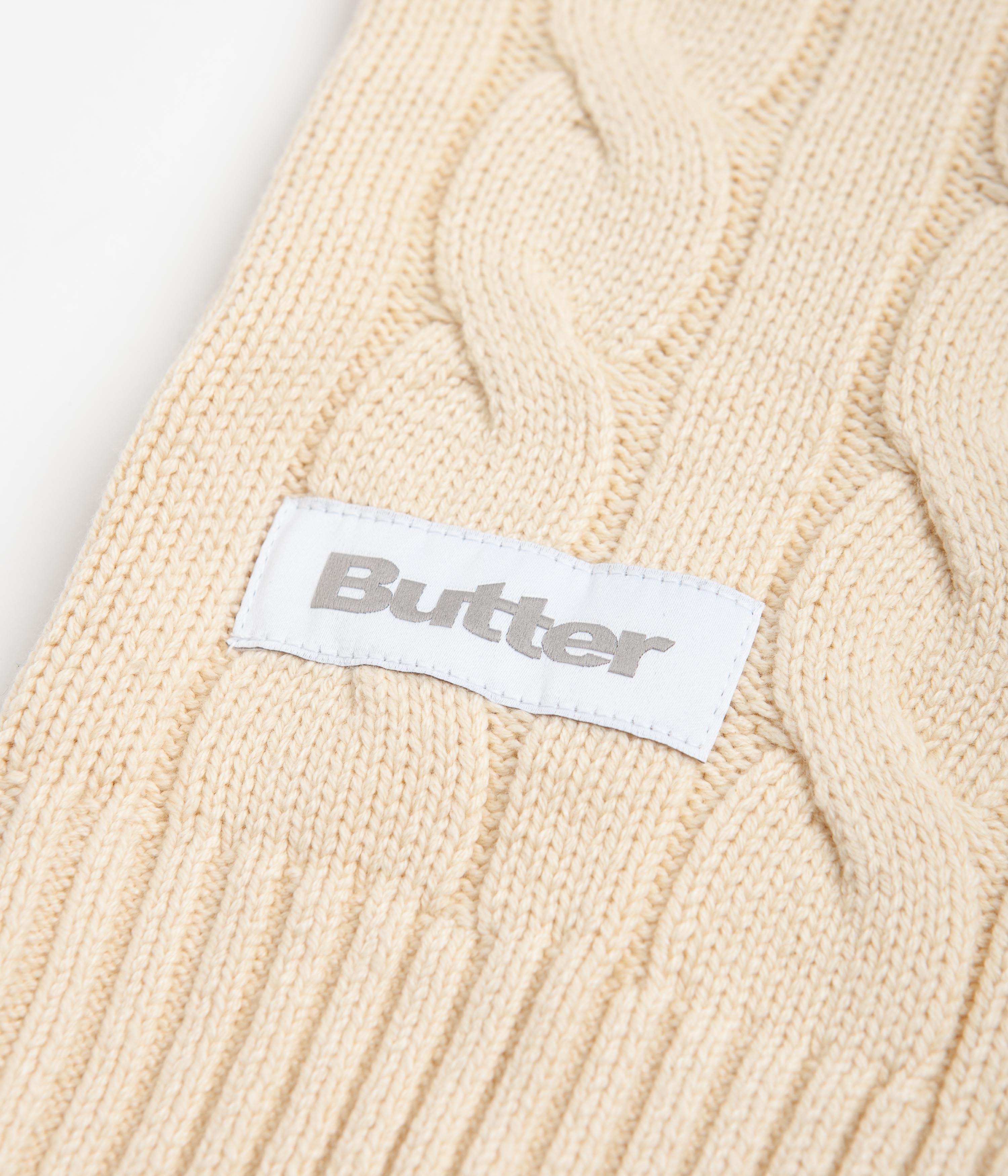 Butter Goods Bone Cable Knit Vest - A Fashion Must-Have
