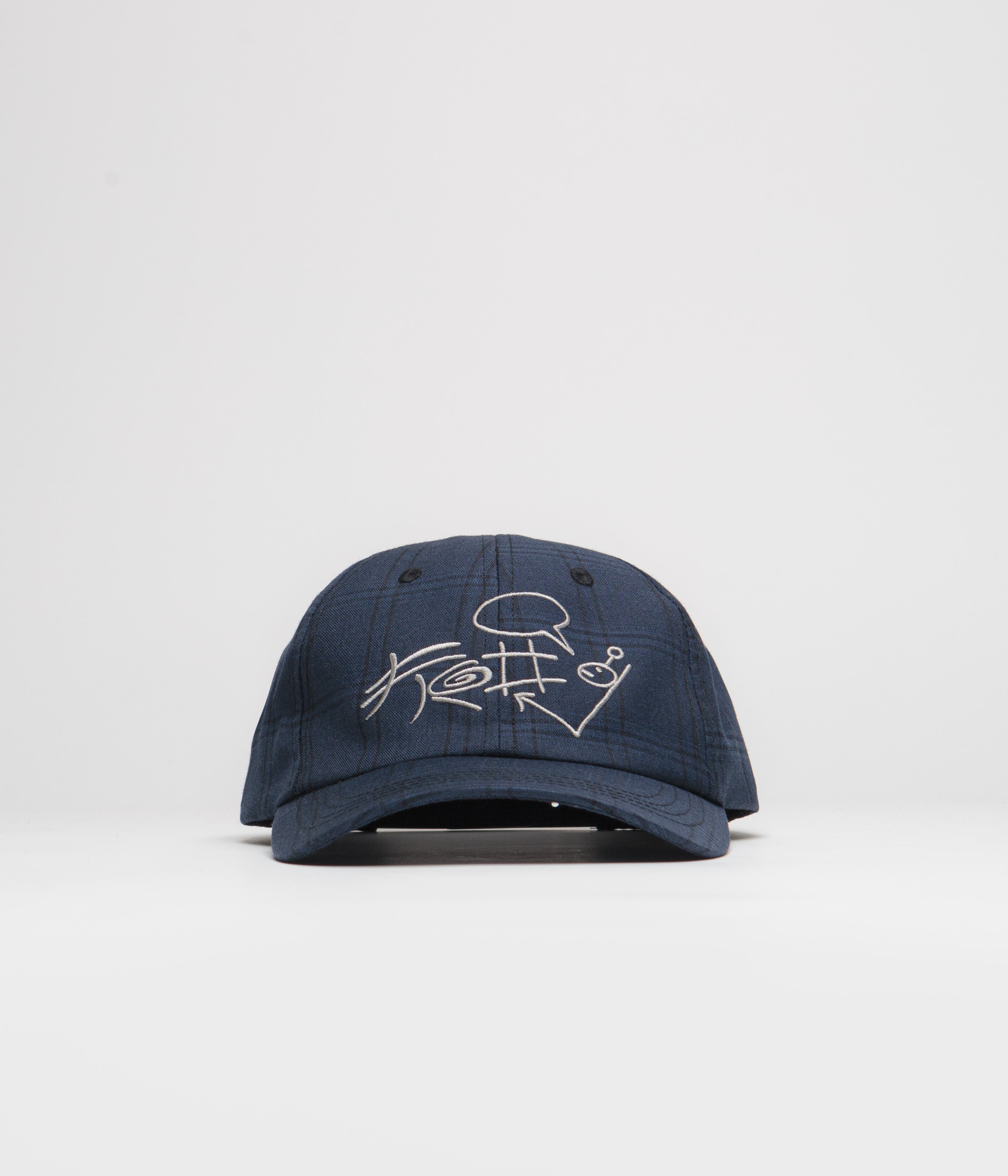 Navy Frog Plaid G Cap - A Must - Have Fashion Statement