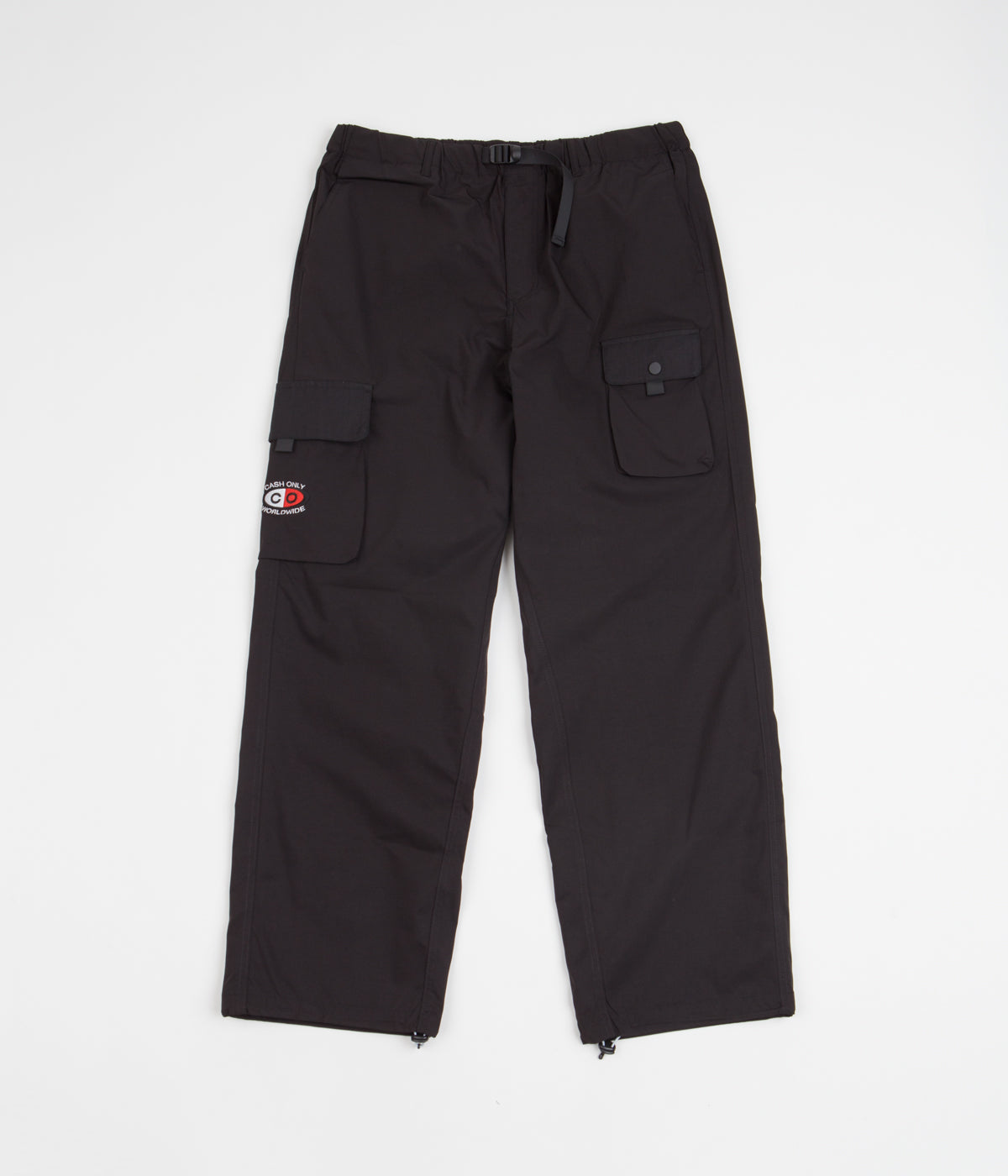 Cash Only Breaker Cargo Pants - Striking Black, White & Red