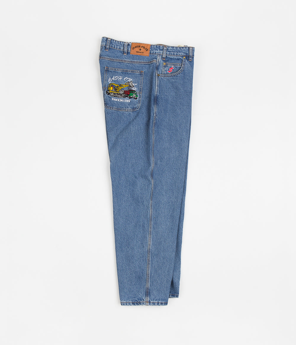 Cash Only Wrecking Baggy Jeans - Washed Indigo: A Skate Culture Icon