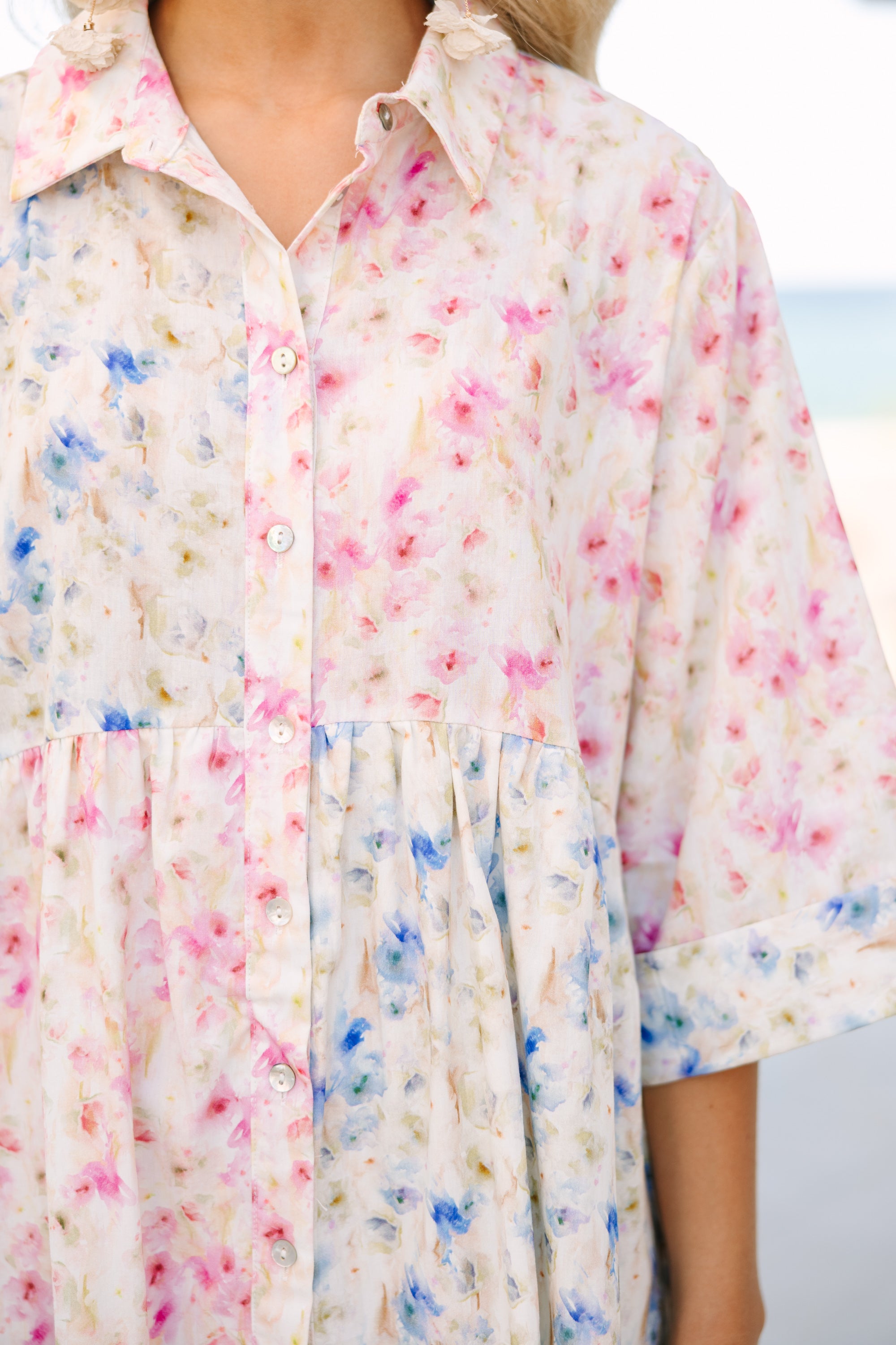 Springtime Delight: Feeling Your Best Pink Colorblock Dress