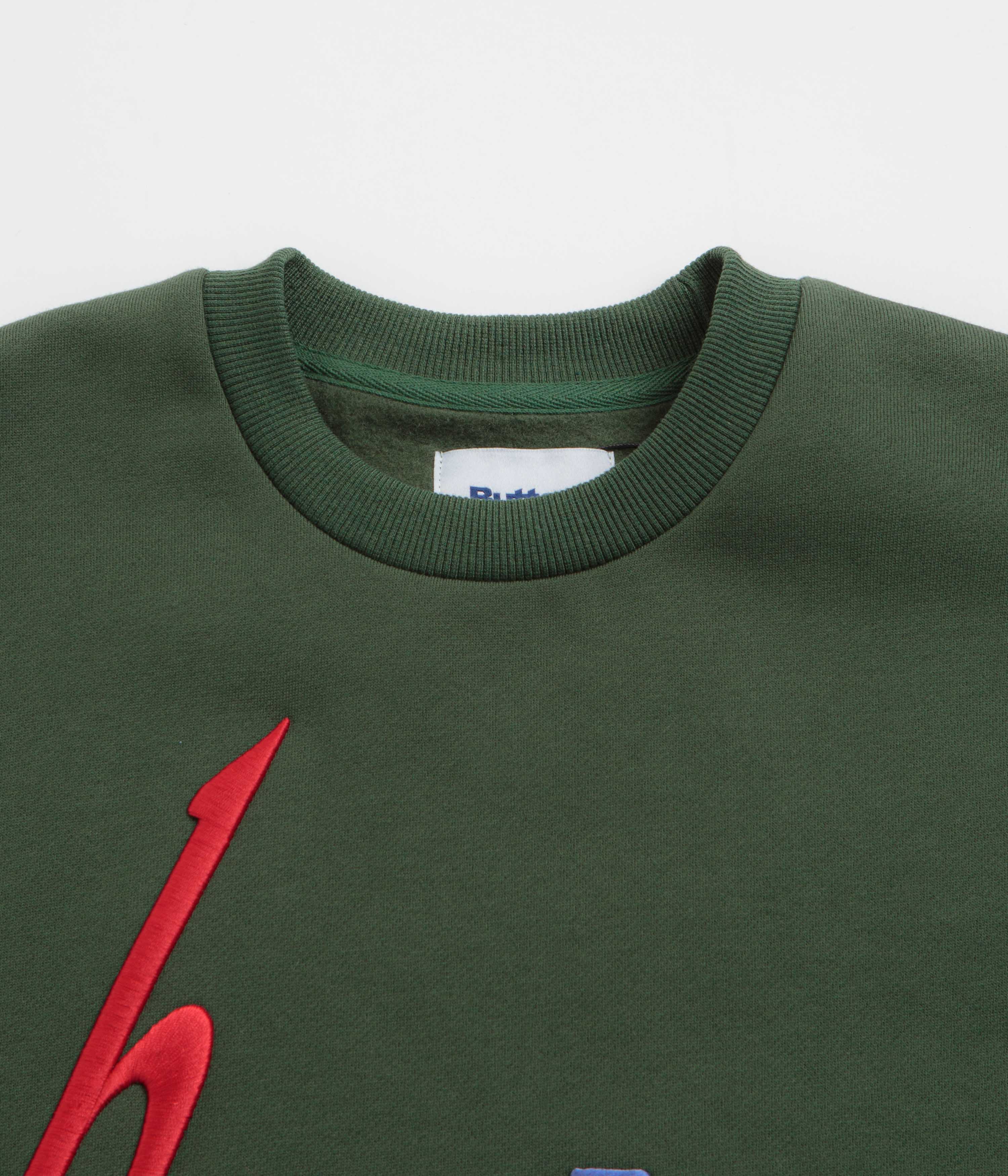 Butter Goods Device Crewneck Sweatshirt - Stunning Dark Green