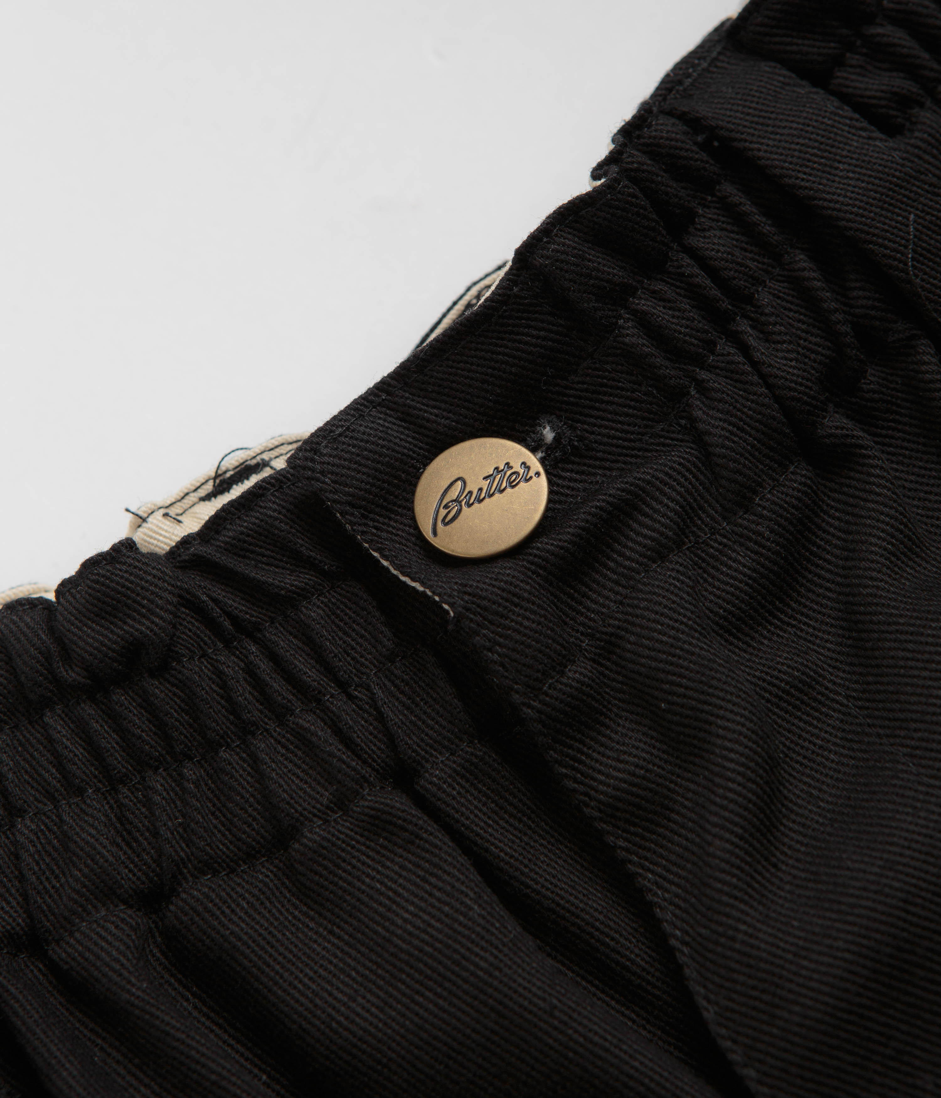 Butter Goods Stylish Wide Leg Pants - Black / Multi
