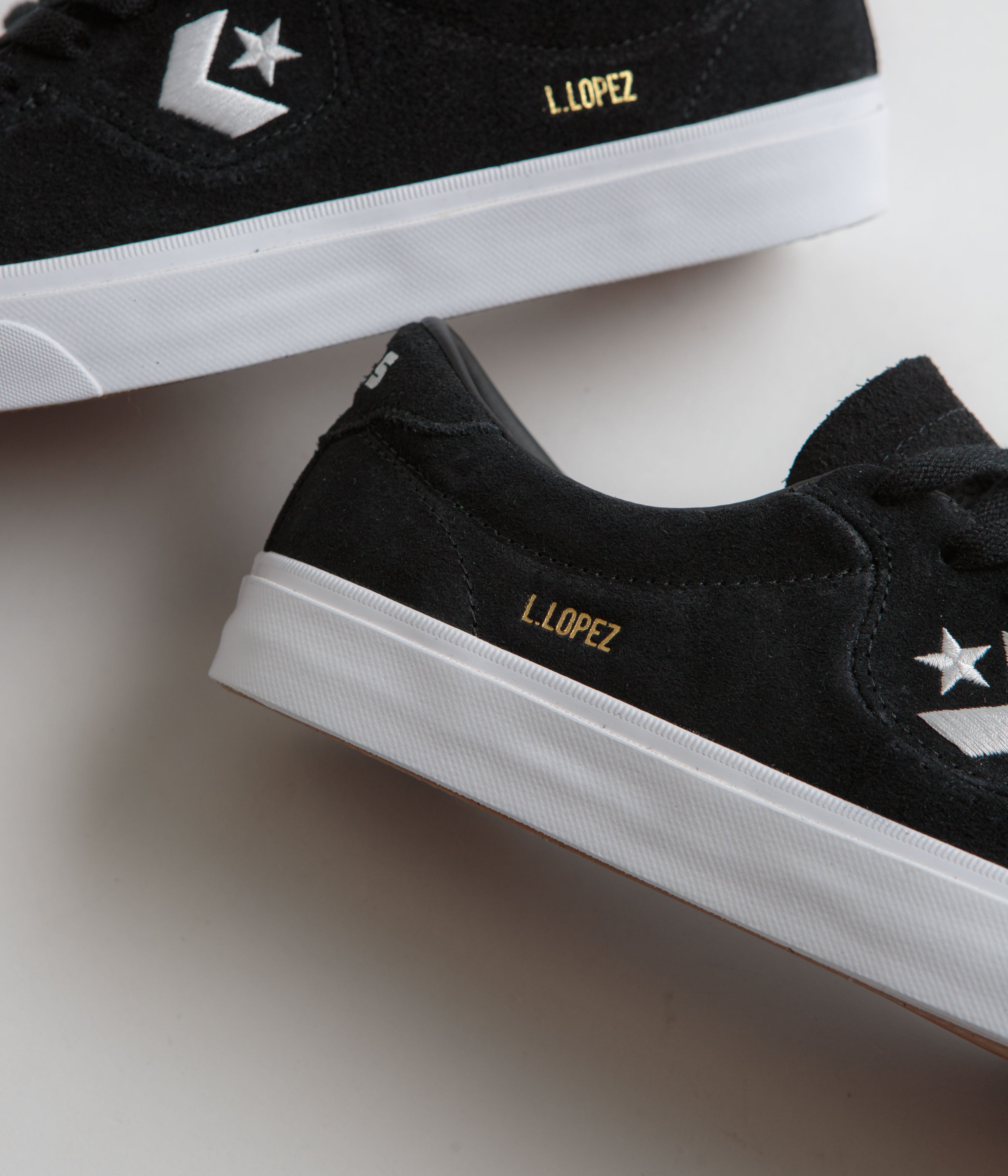Converse Cons Louie Lopez Pro Ox Shoes - Stunning Black/White Combo