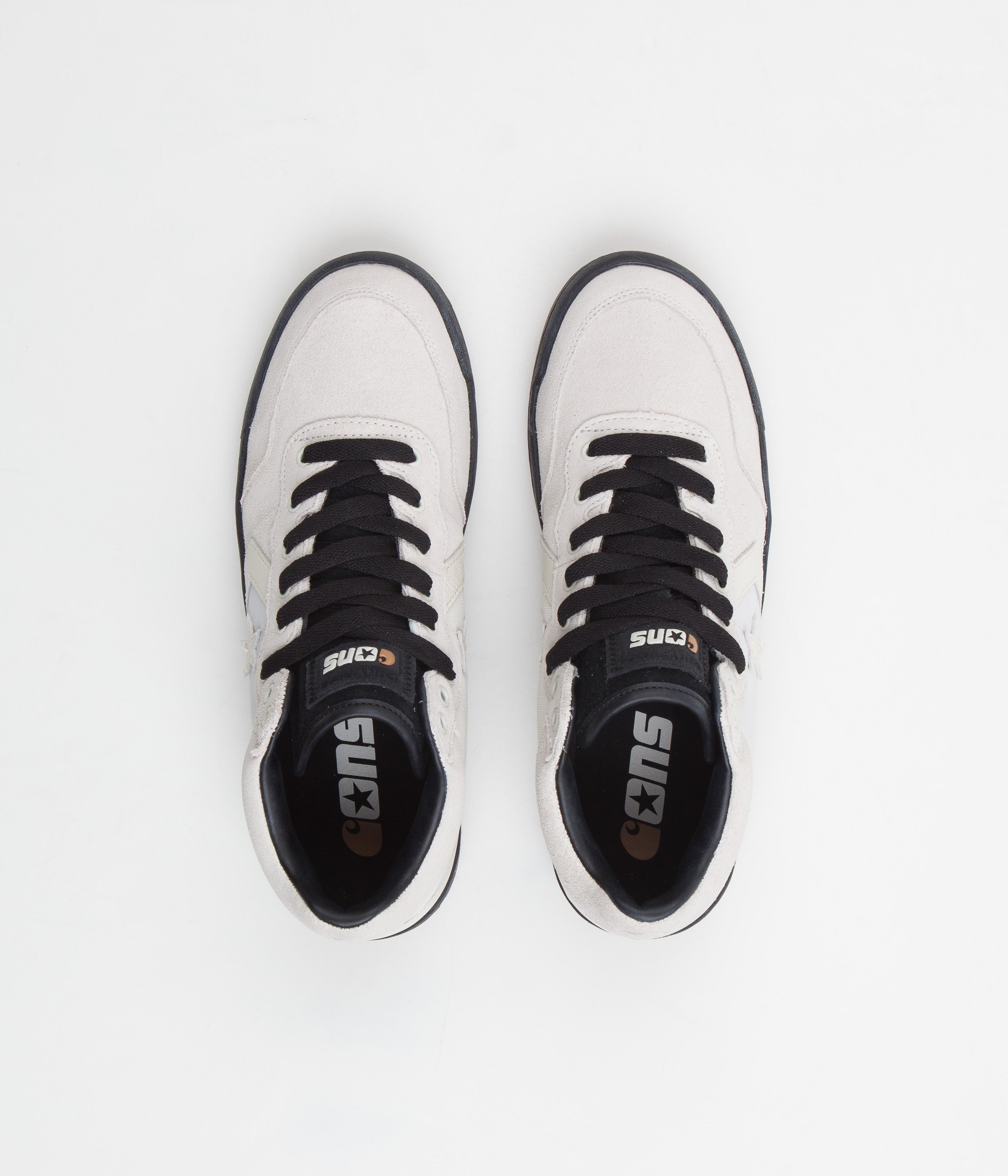 Converse x Carhartt Fast Break Mid Shoes - Stunning White / Bold Black / Earthy Gum Honey