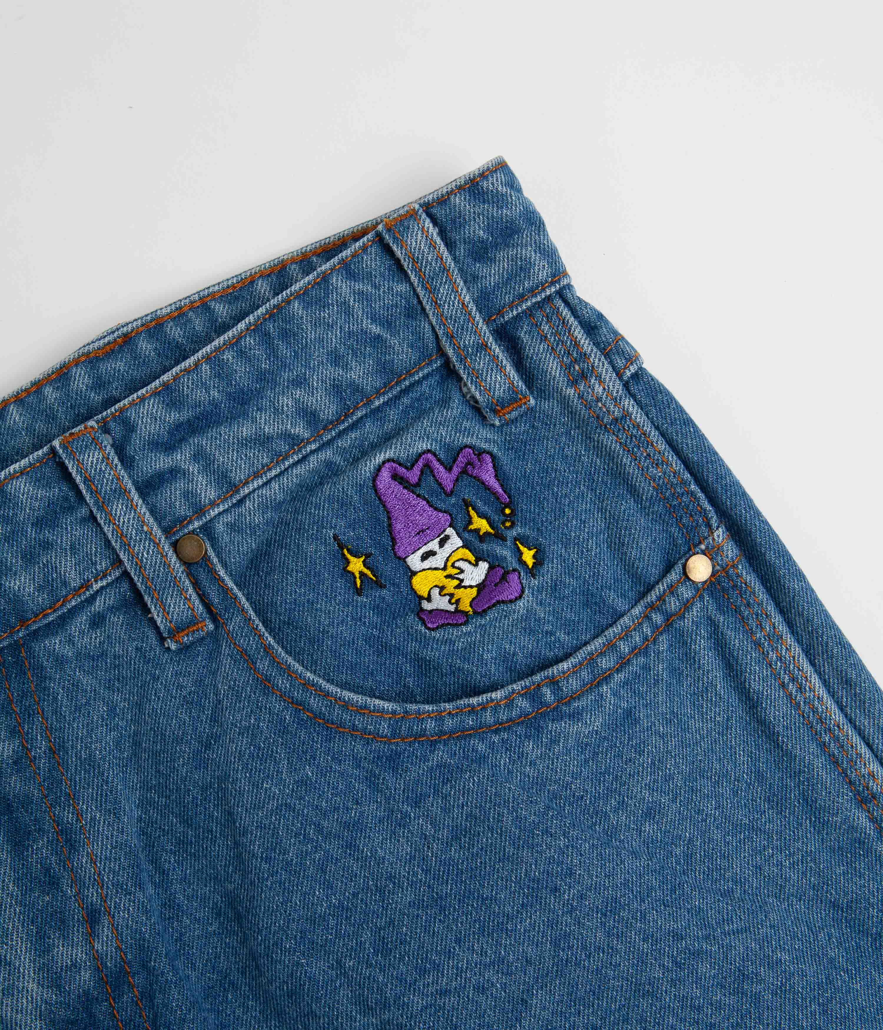 Butter Goods Wizard Jeans - Washed Indigo: Skate Style Essential