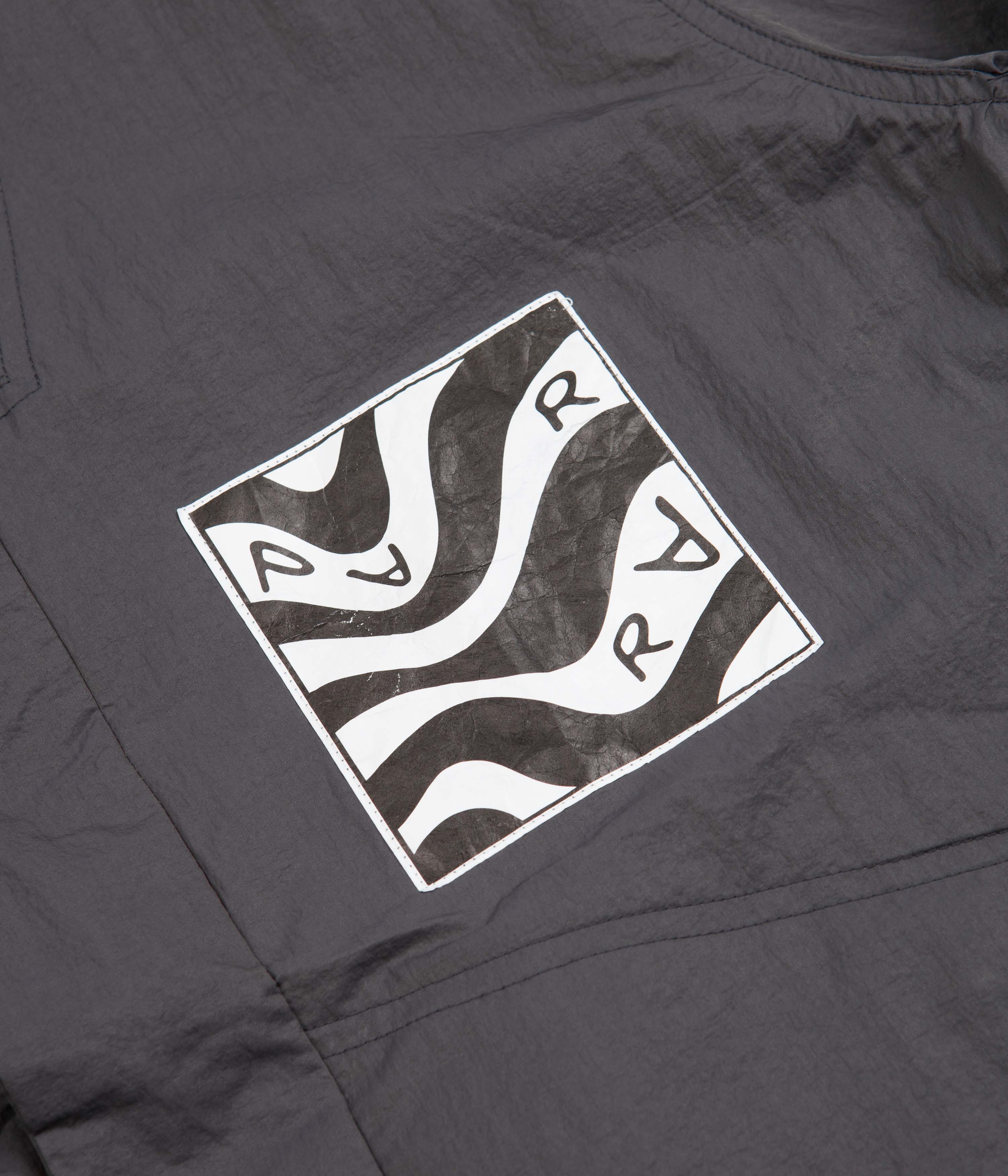 by Parra Stone Grey Distorted Logo Jacket - A Fashion Statement!