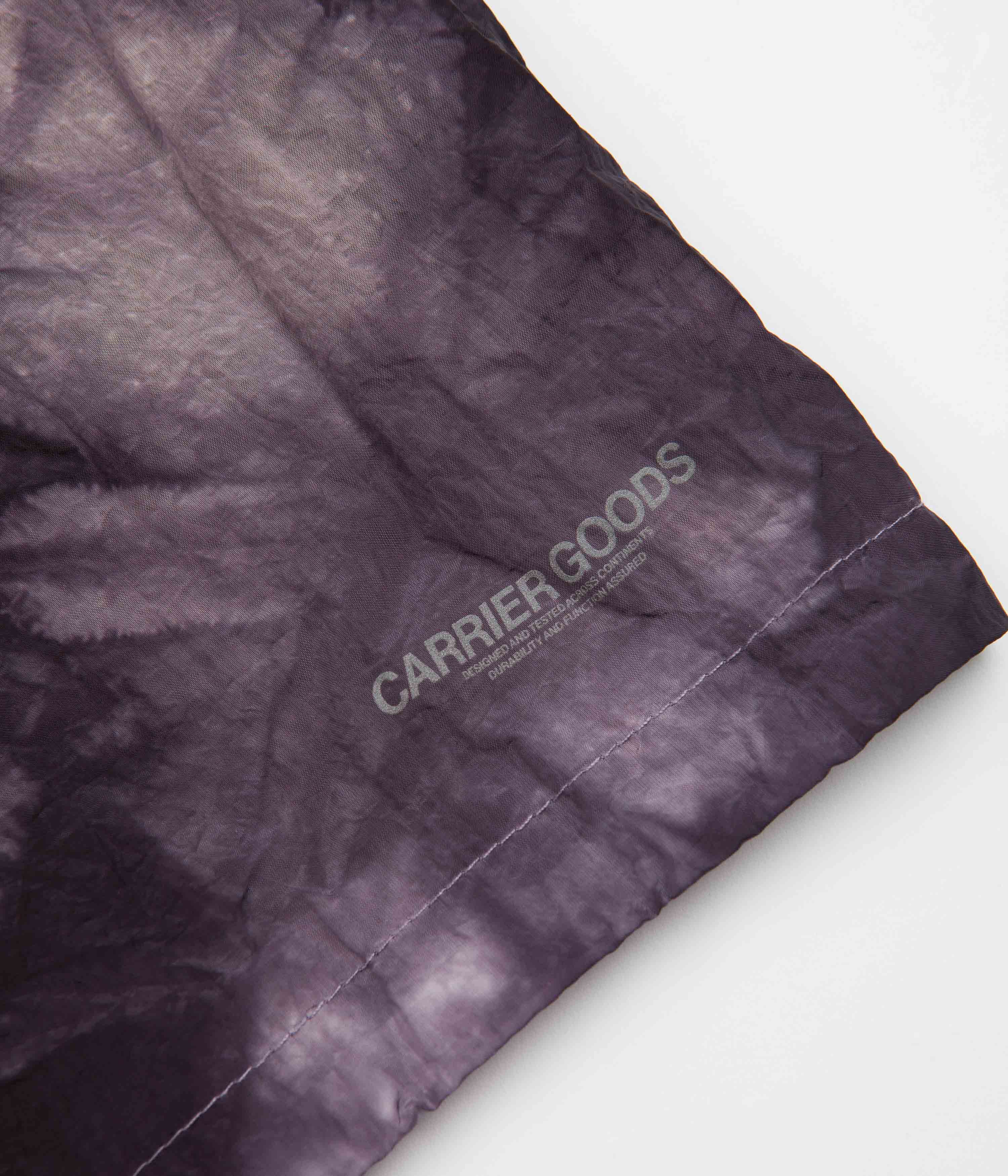 Carrier Goods Purple Tie Dye Trail Runner Shorts - Stylish and Functional