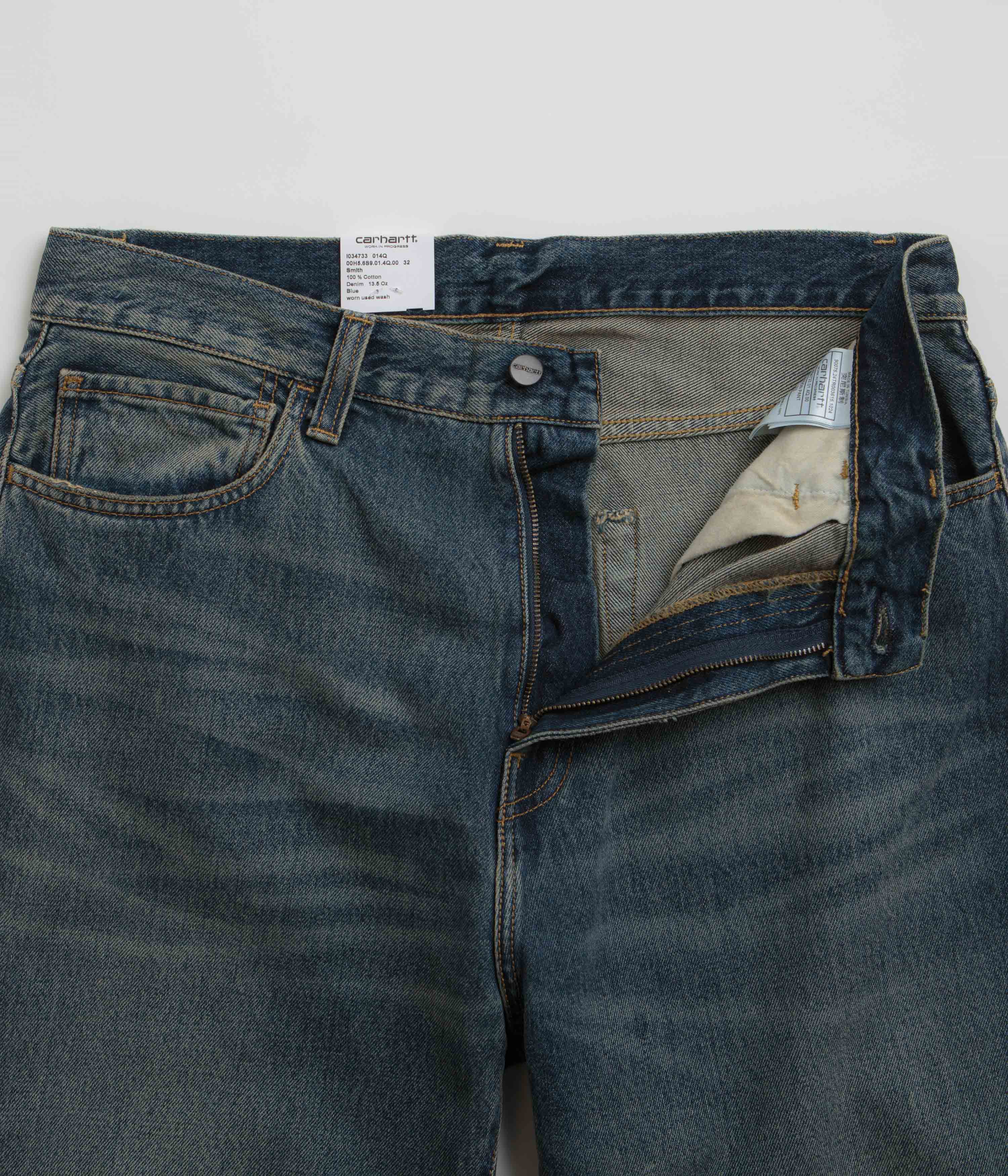 Carhartt Landon Blue Worn Wash Pants - Style with Durability!