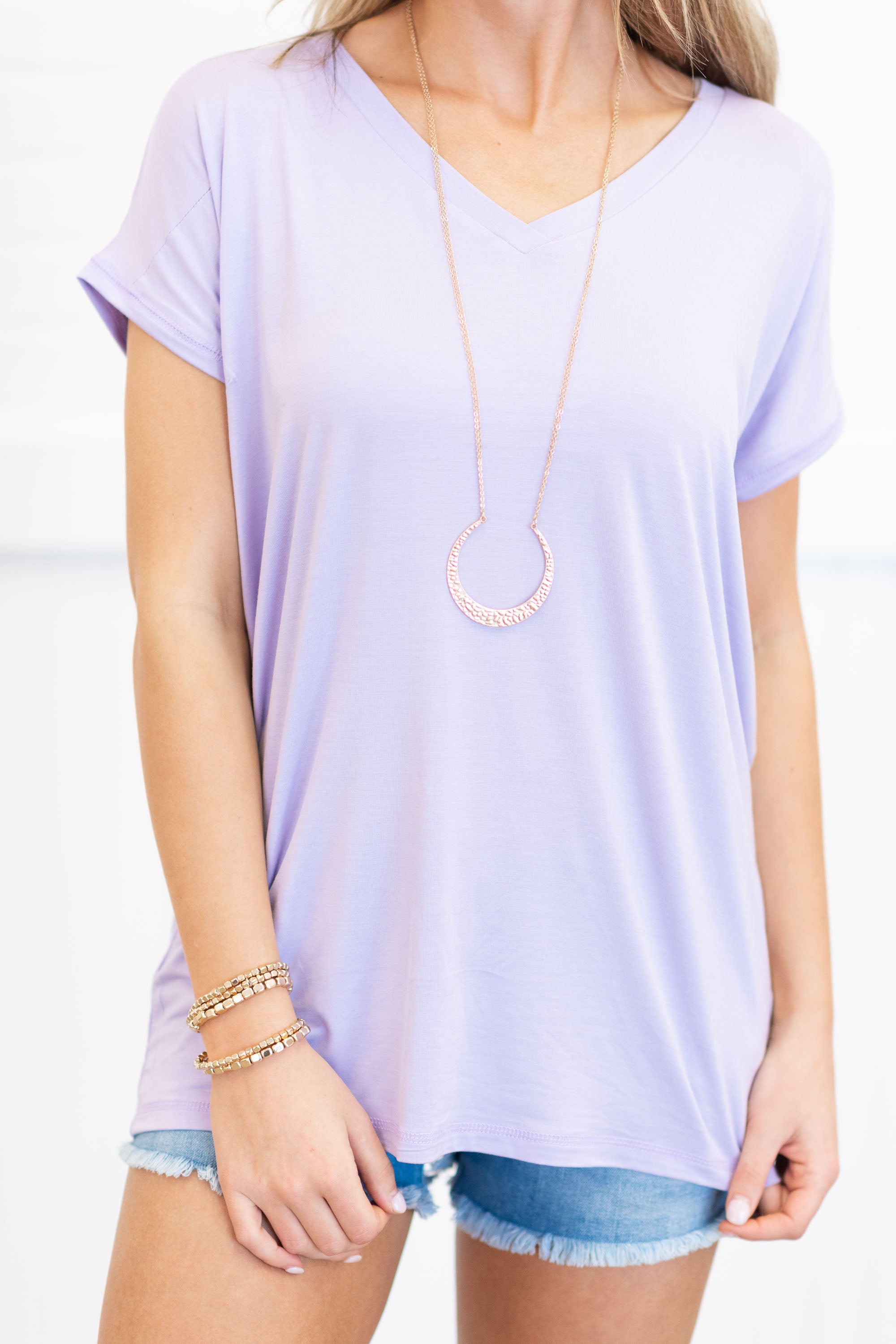 Gorgeous Lilac Feeling Lovely Piko Top