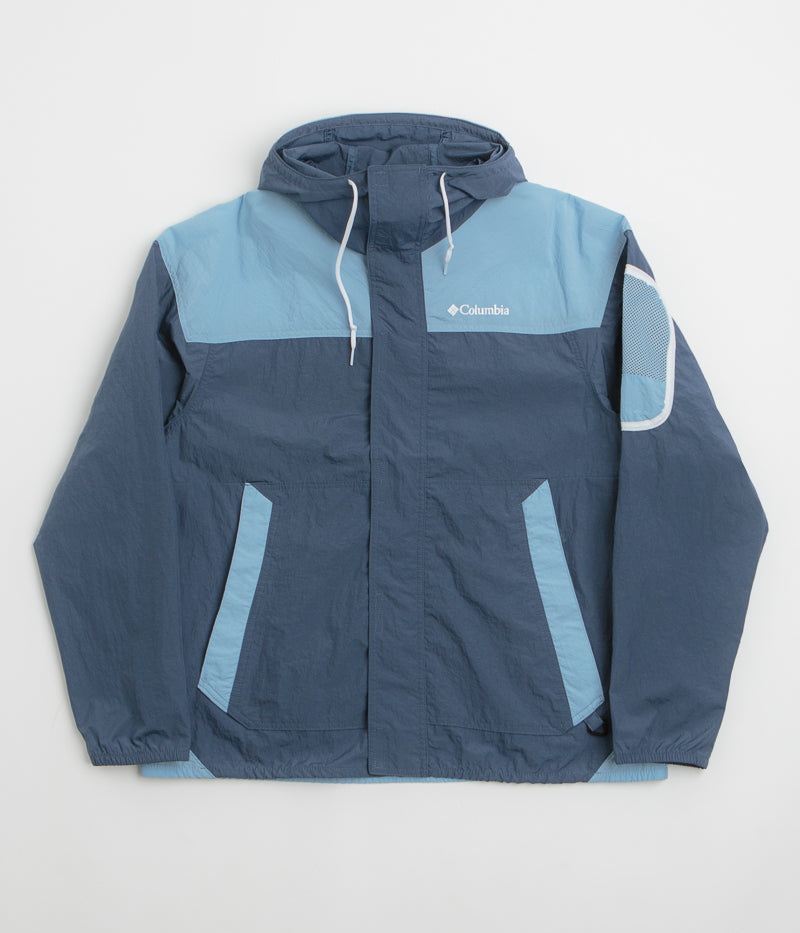 Columbia Challenger II Windbreaker Jacket - Stylish Dark Mountain & Ripple Blue