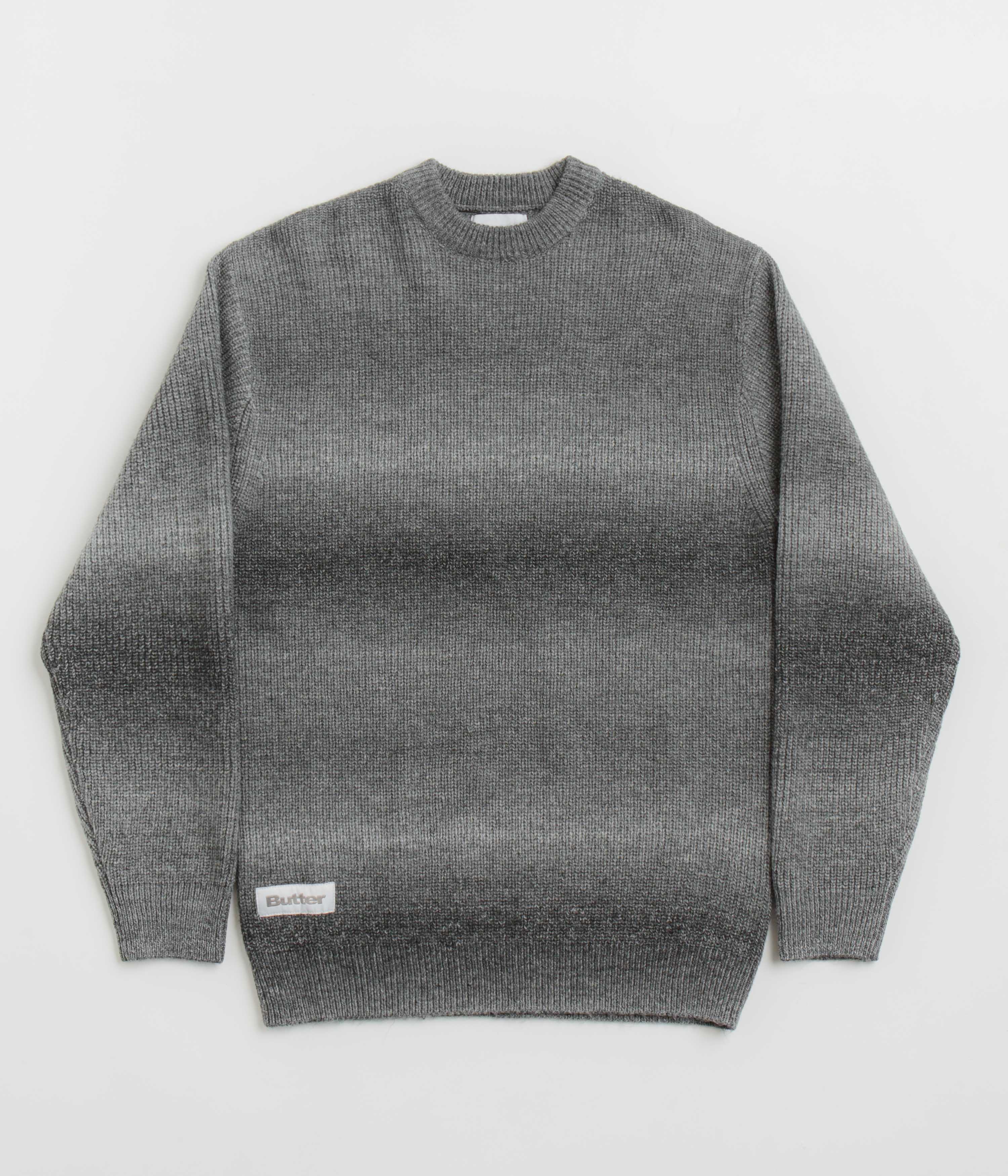 Butter Goods Beams Charcoal Knit Sweatshirt - A Fashion Must-Have