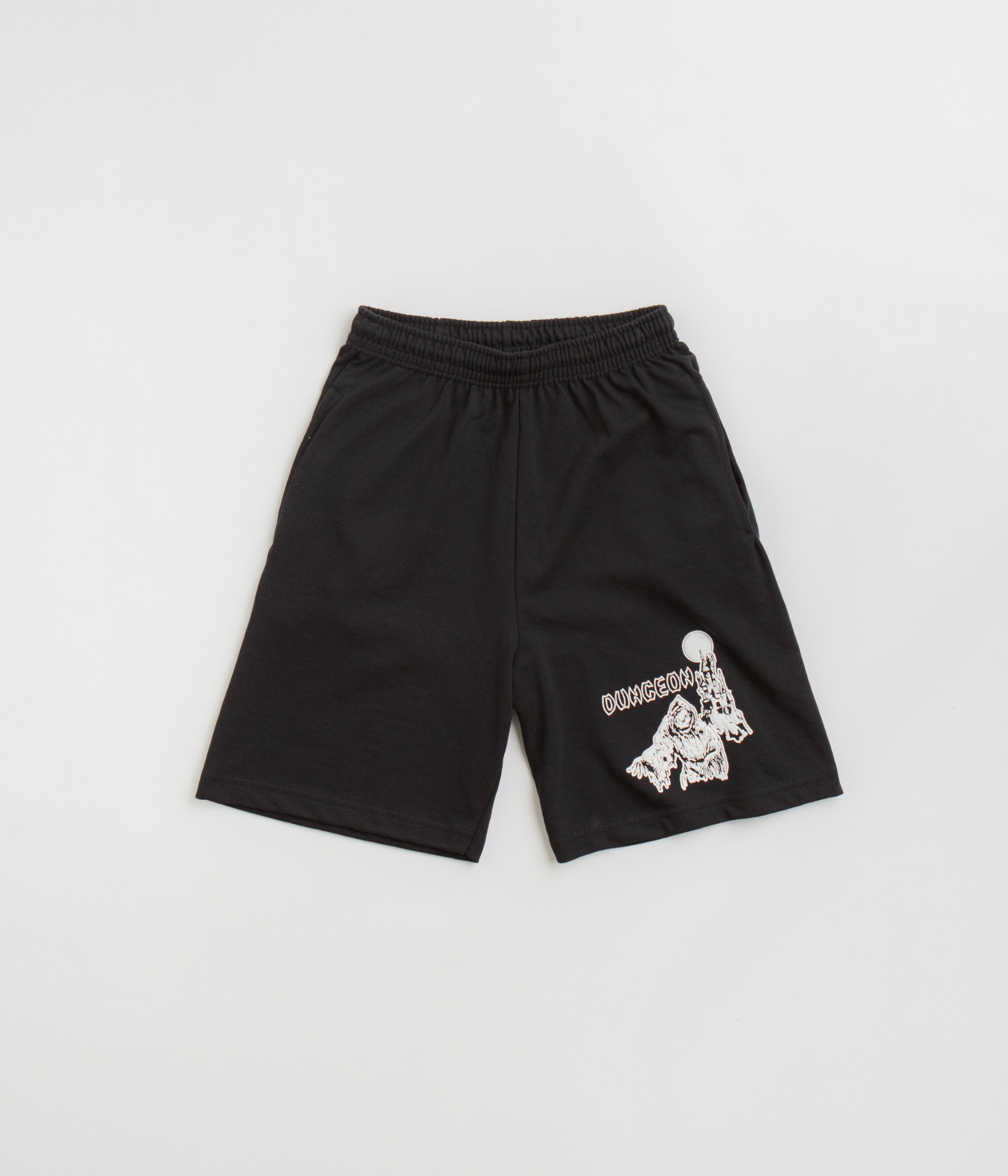 Enchanting Dungeon Tower Black Shorts