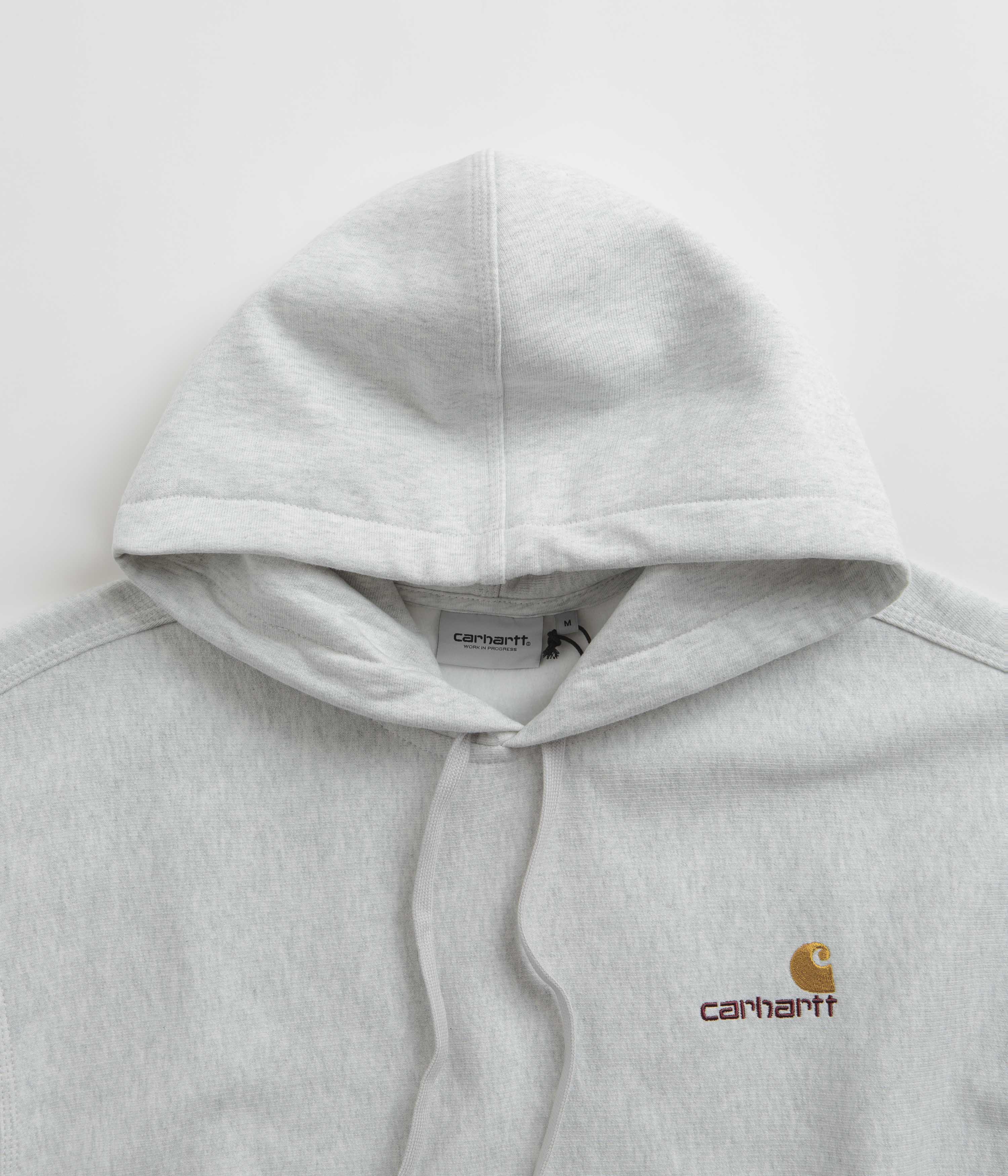 Carhartt American Script Hoodie - Stunning Ash Heather