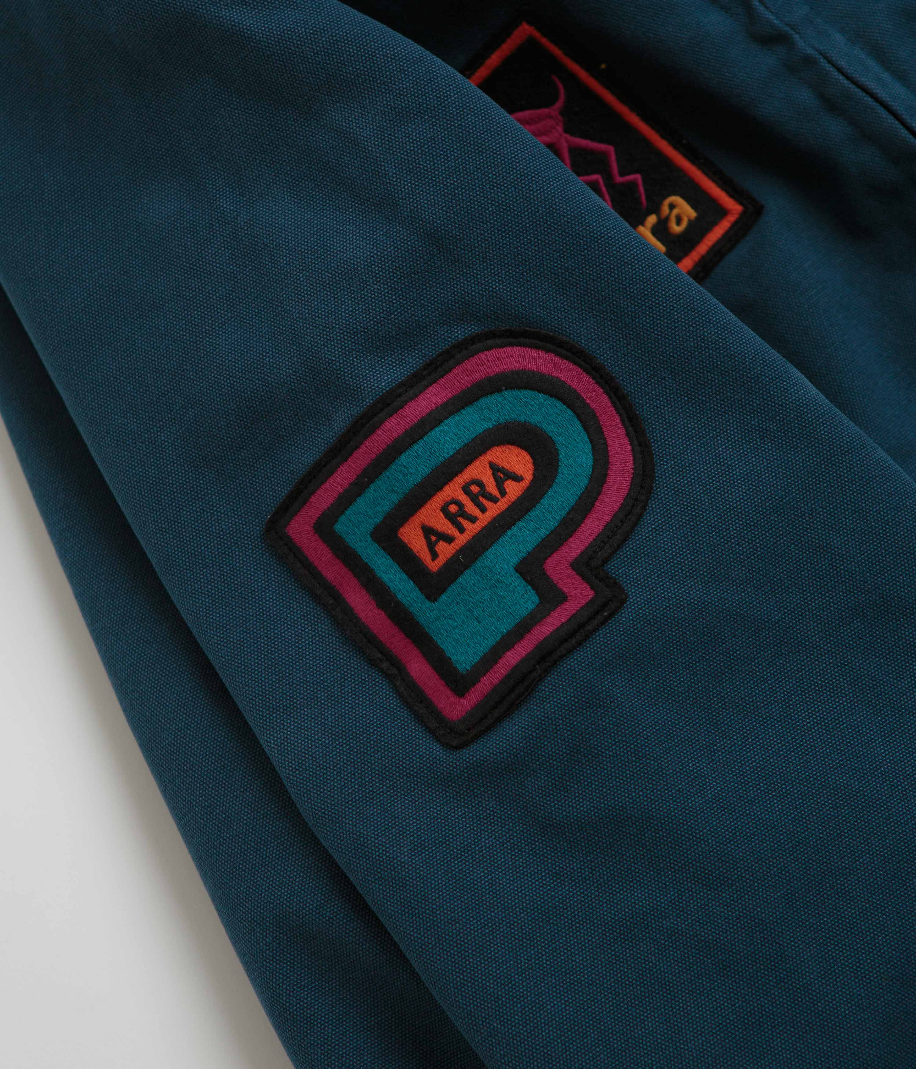 by Parra Washed Blue Skull Stalker Varsity Jacket - A Must-Have!
