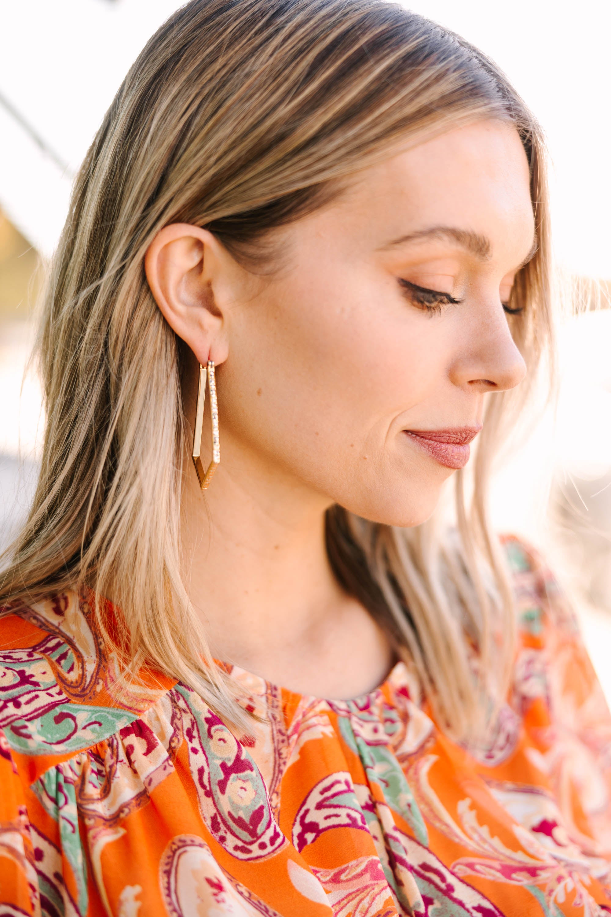 Stunning All I Want Gold Geometric Earrings