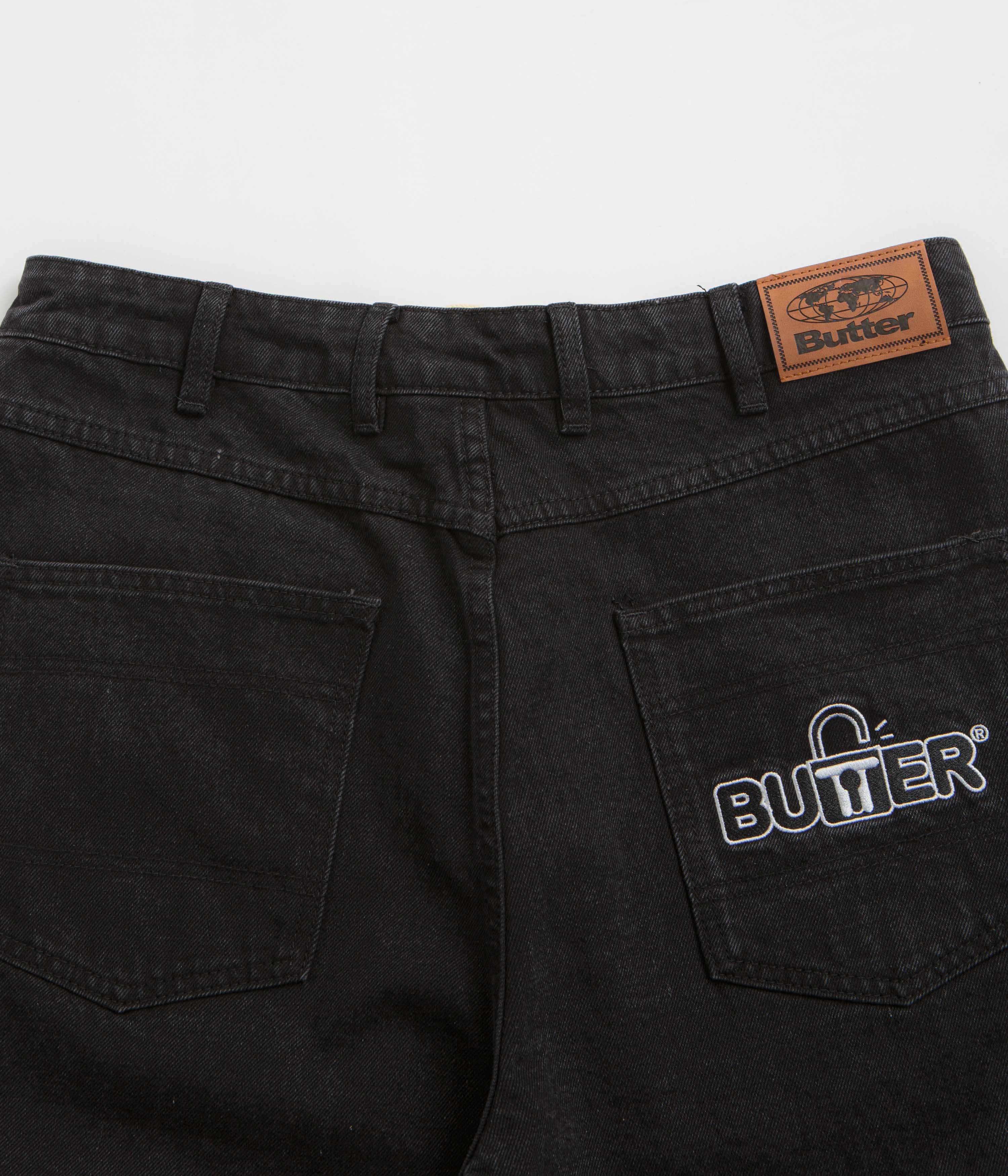 Butter Goods Lock Flat Black Denim Shorts - A Must-Have!
