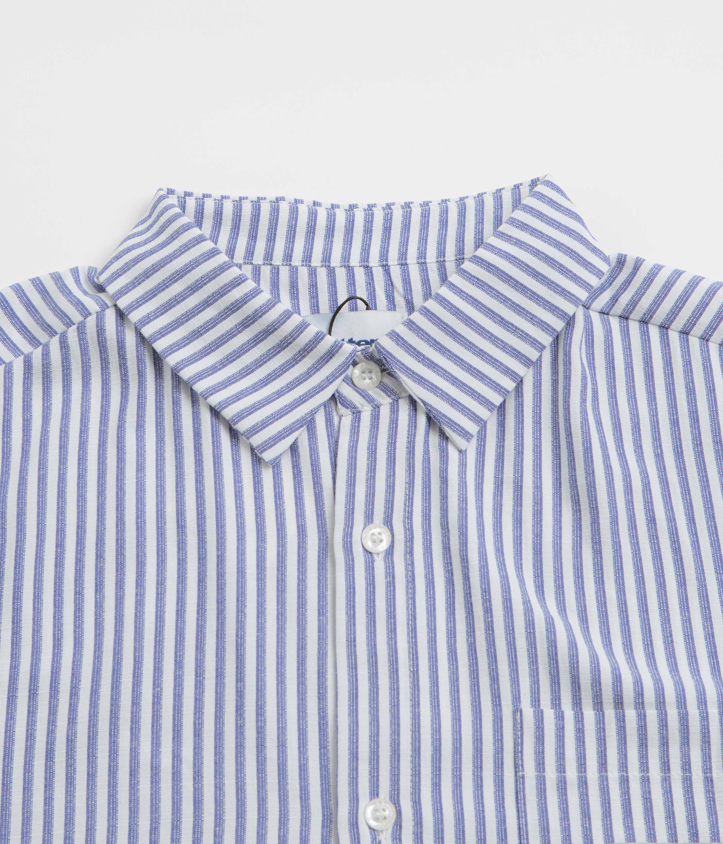 Butter Goods Hickory Blue Stripe Short Sleeve Shirt - A Must-Have!