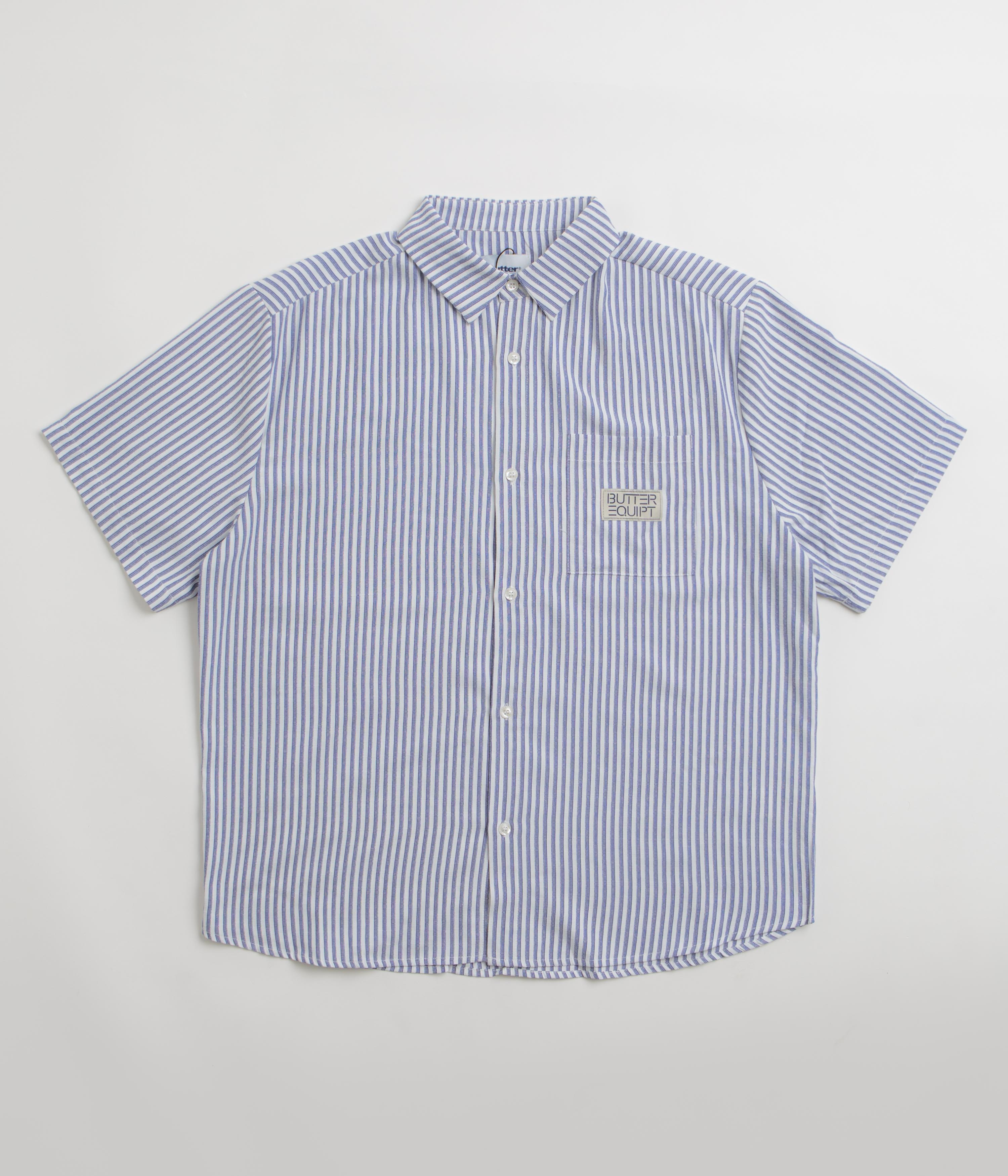 Butter Goods Hickory Blue Stripe Short Sleeve Shirt - A Must-Have!
