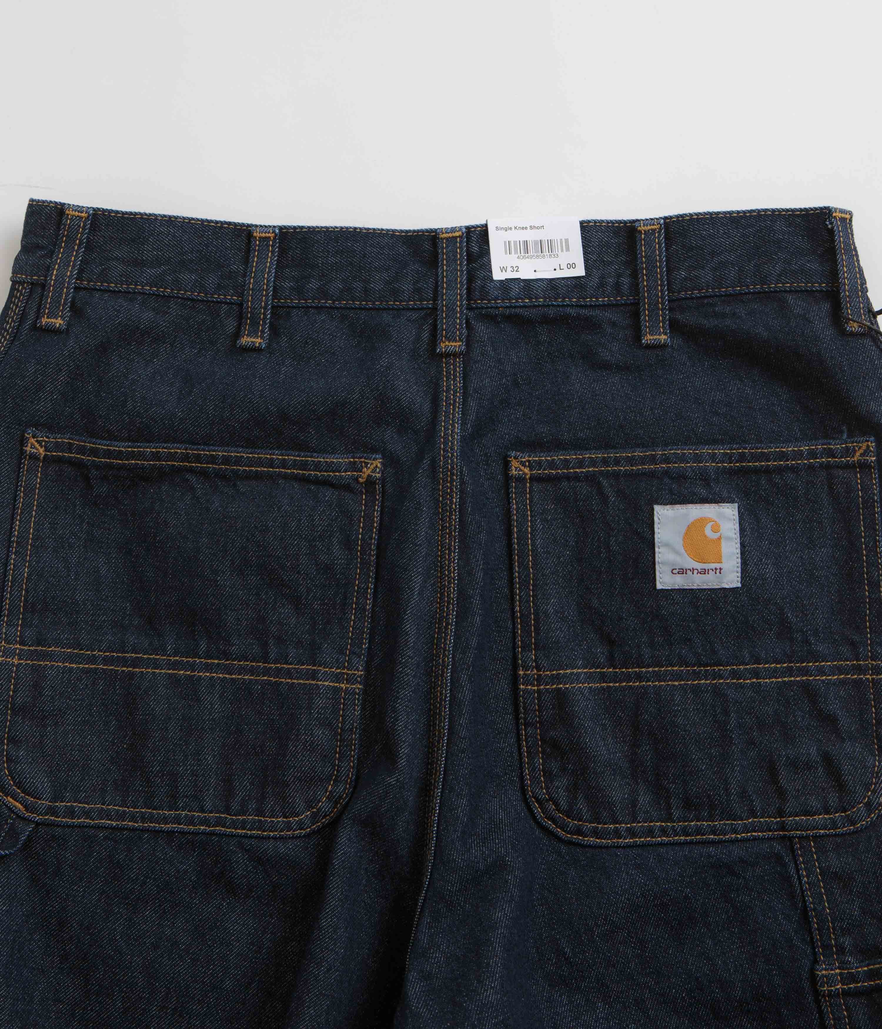 Carhartt Single Knee Shorts - Stunning Rinsed Blue