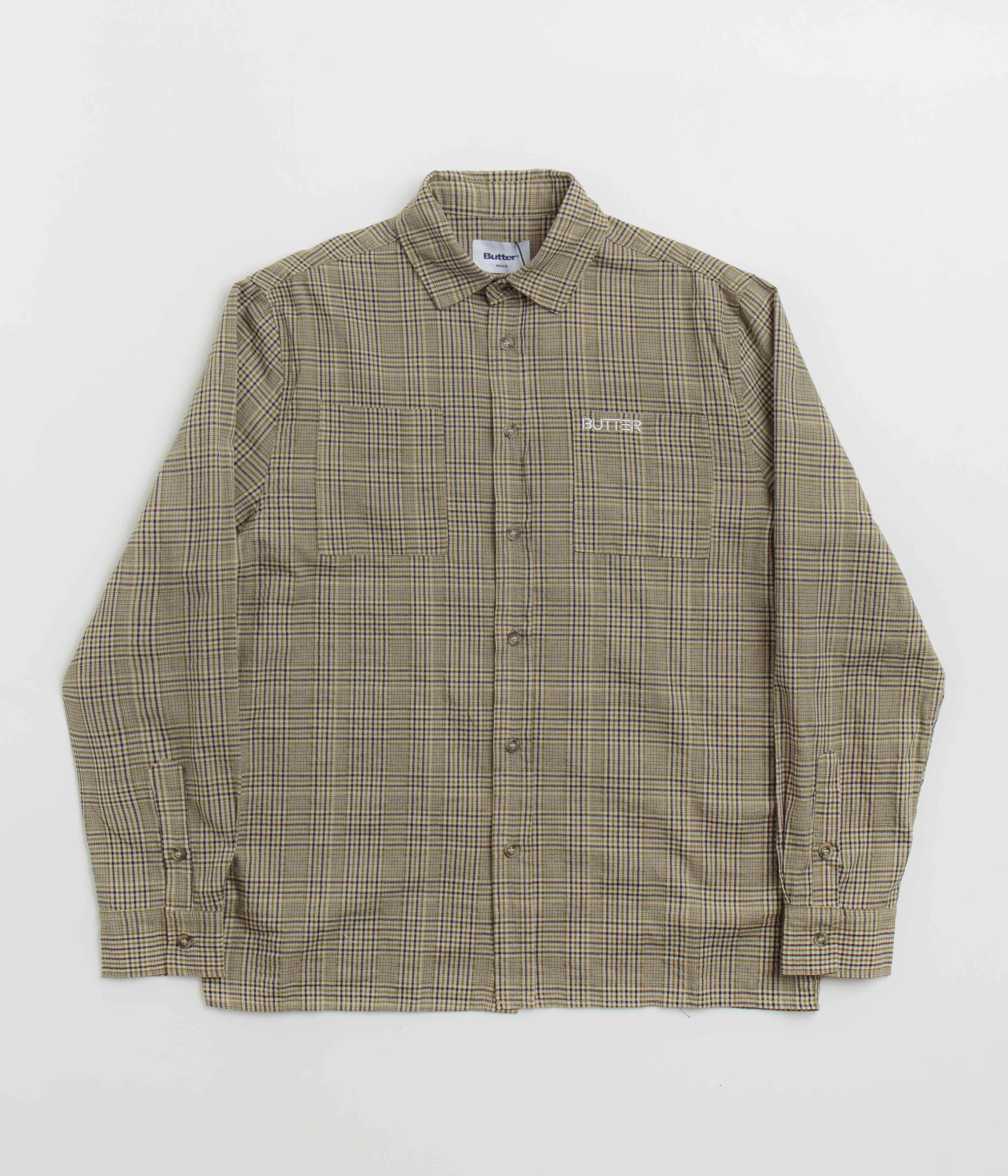 Butter Goods Olive Equipt Plaid Shirt - A Must - Have!