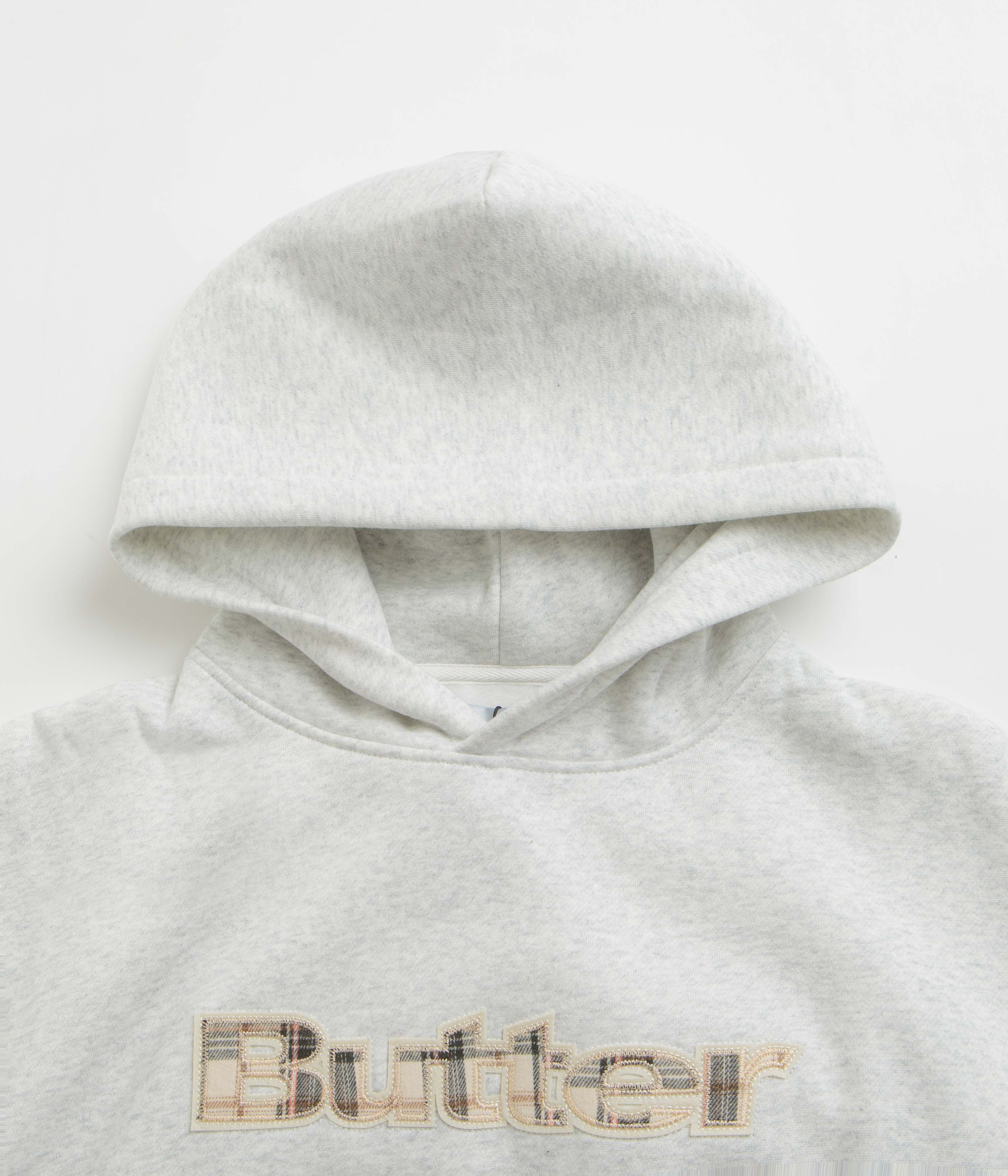 Butter Goods Ash Plaid Applique Hoodie - A Must-Have!