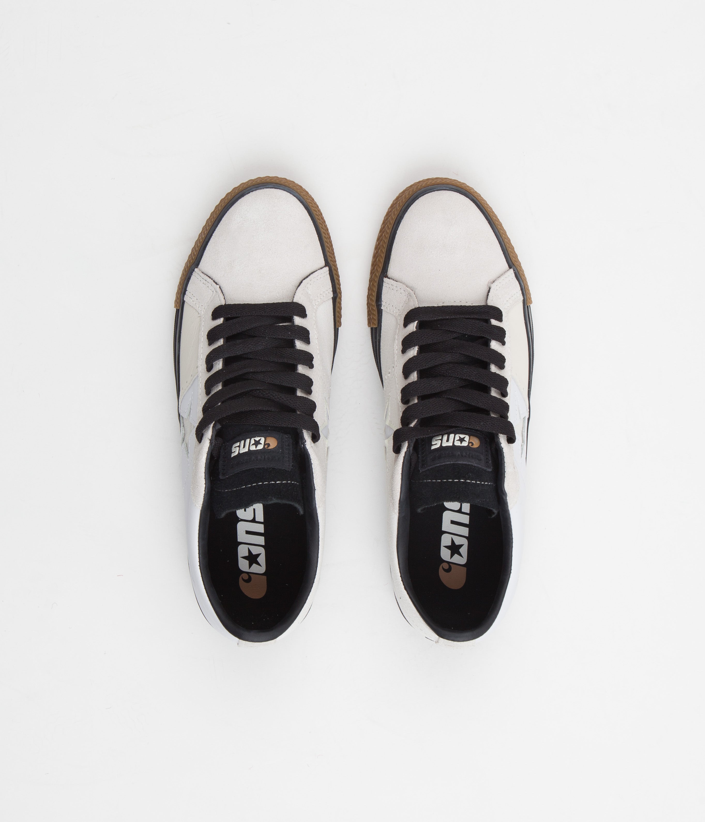 Converse x Carhartt One Star Ox Shoes - Stunning White/Black/Gum Honey