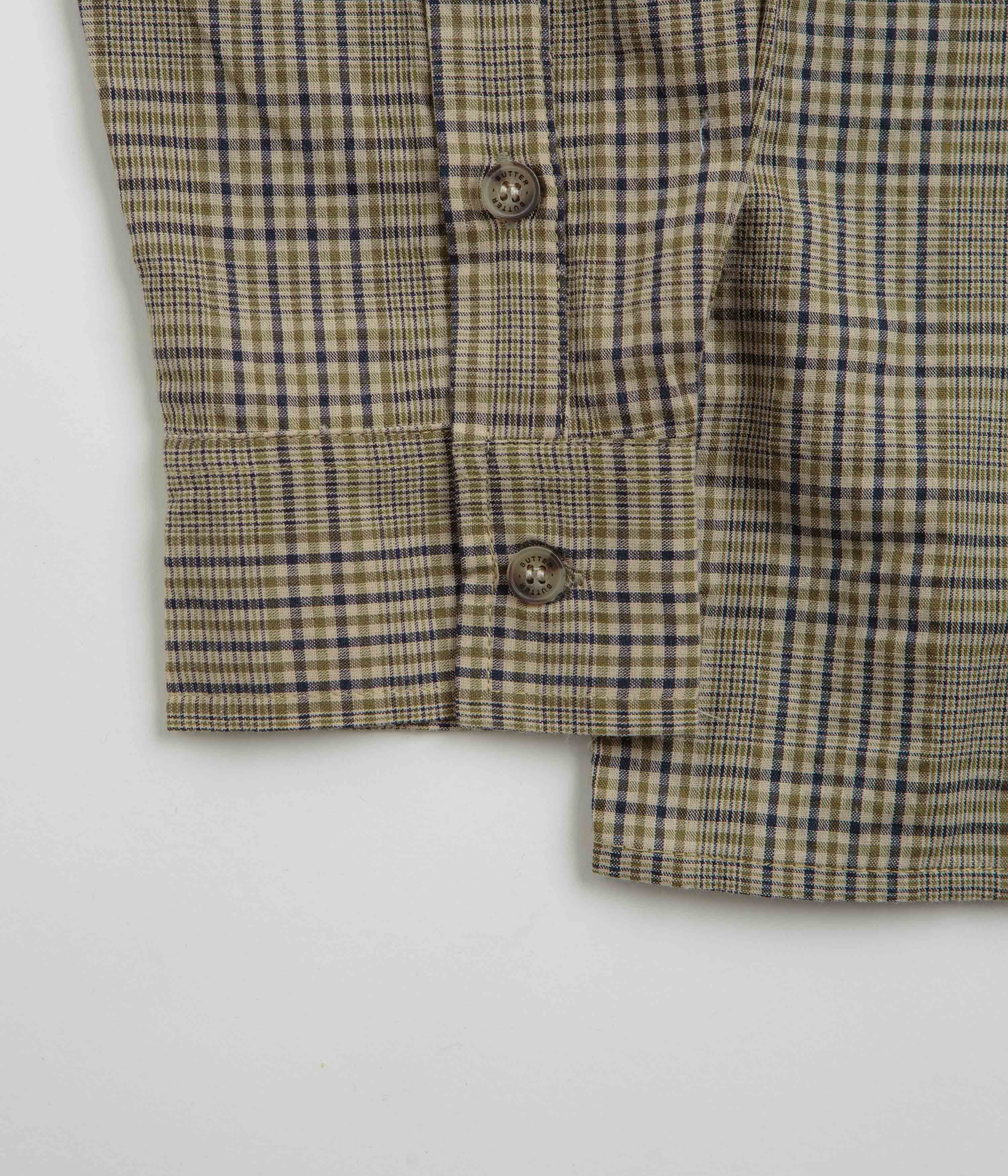 Butter Goods Olive Equipt Plaid Shirt - A Must - Have!