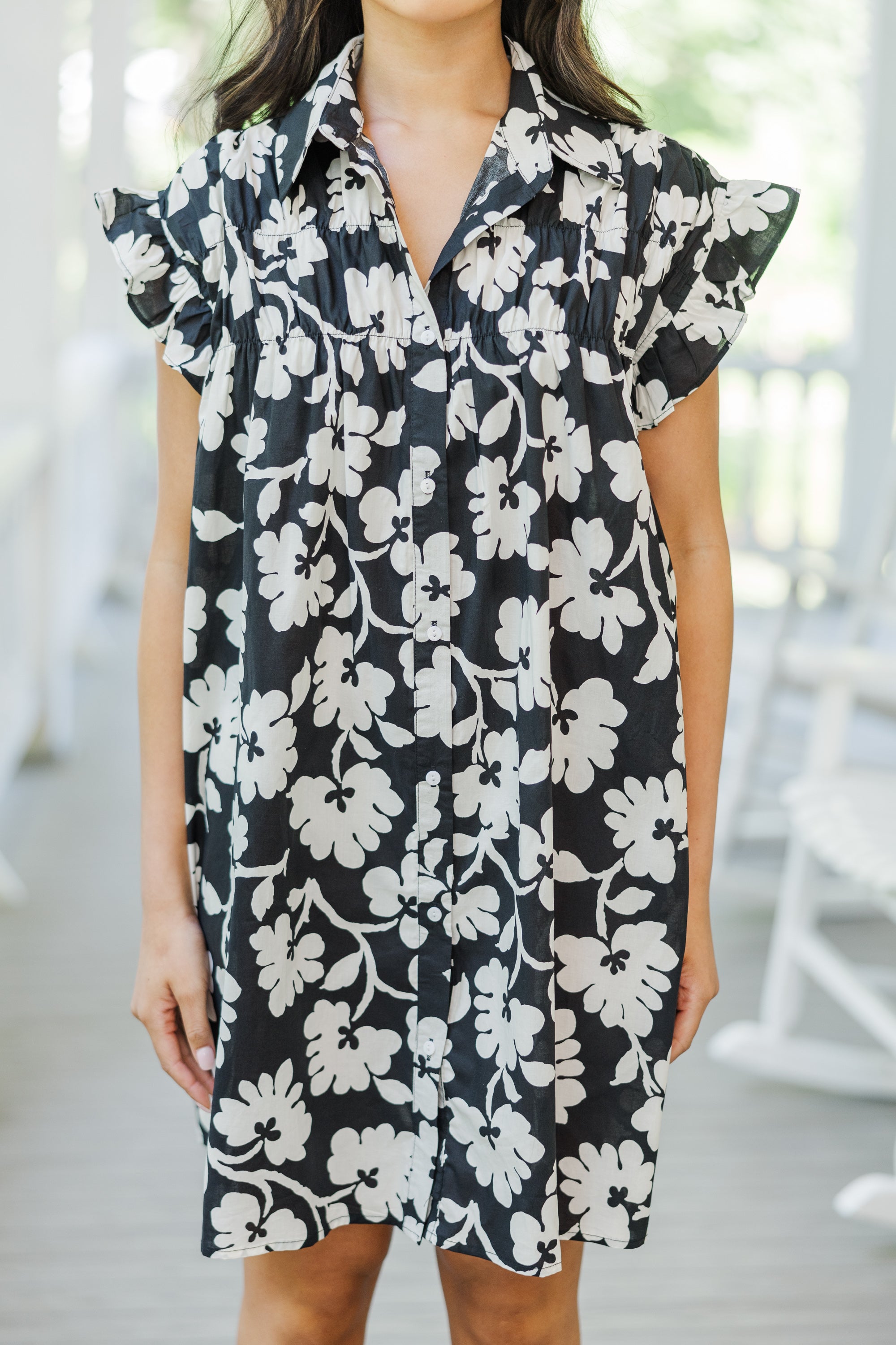 Enchanting Black Floral Babydoll Dress - A Must-Have!