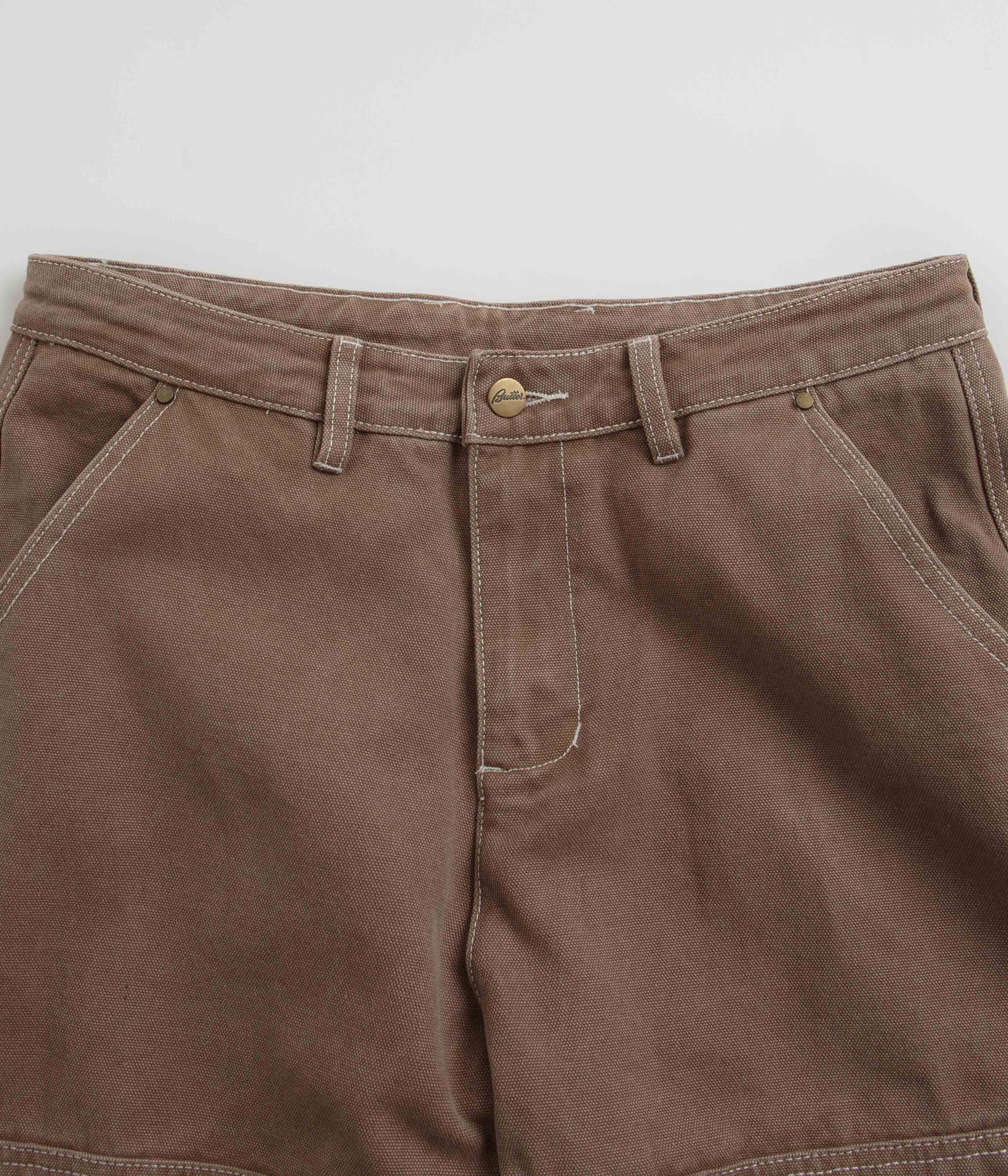 Butter Goods Washed Brown Double Knee Work Pants - A Skater's Dream!