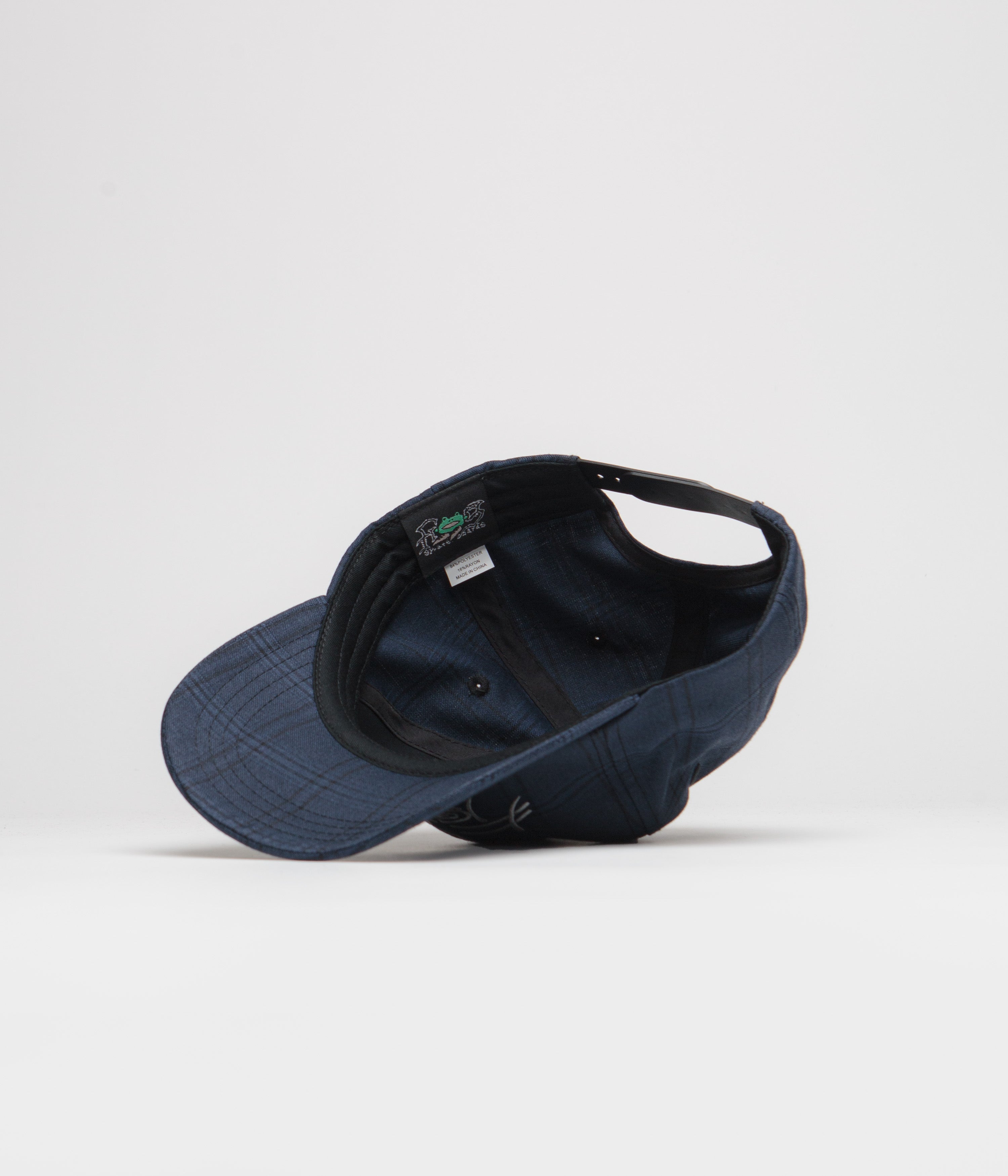 Navy Frog Plaid G Cap - A Must - Have Fashion Statement