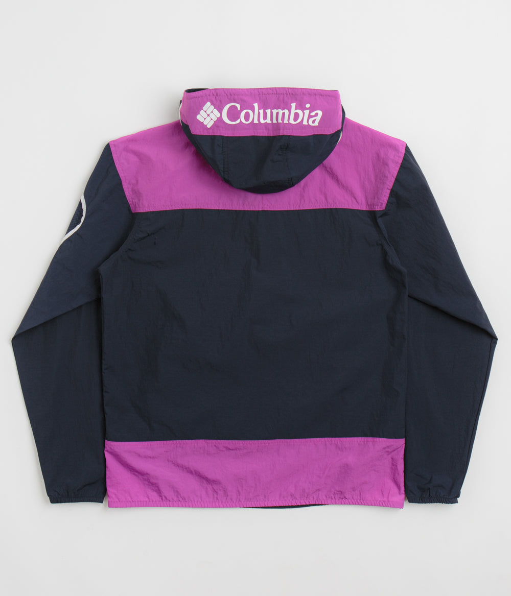 Columbia Challenger Windbreaker Anorak - Stunning Collegiate Navy/Razzle