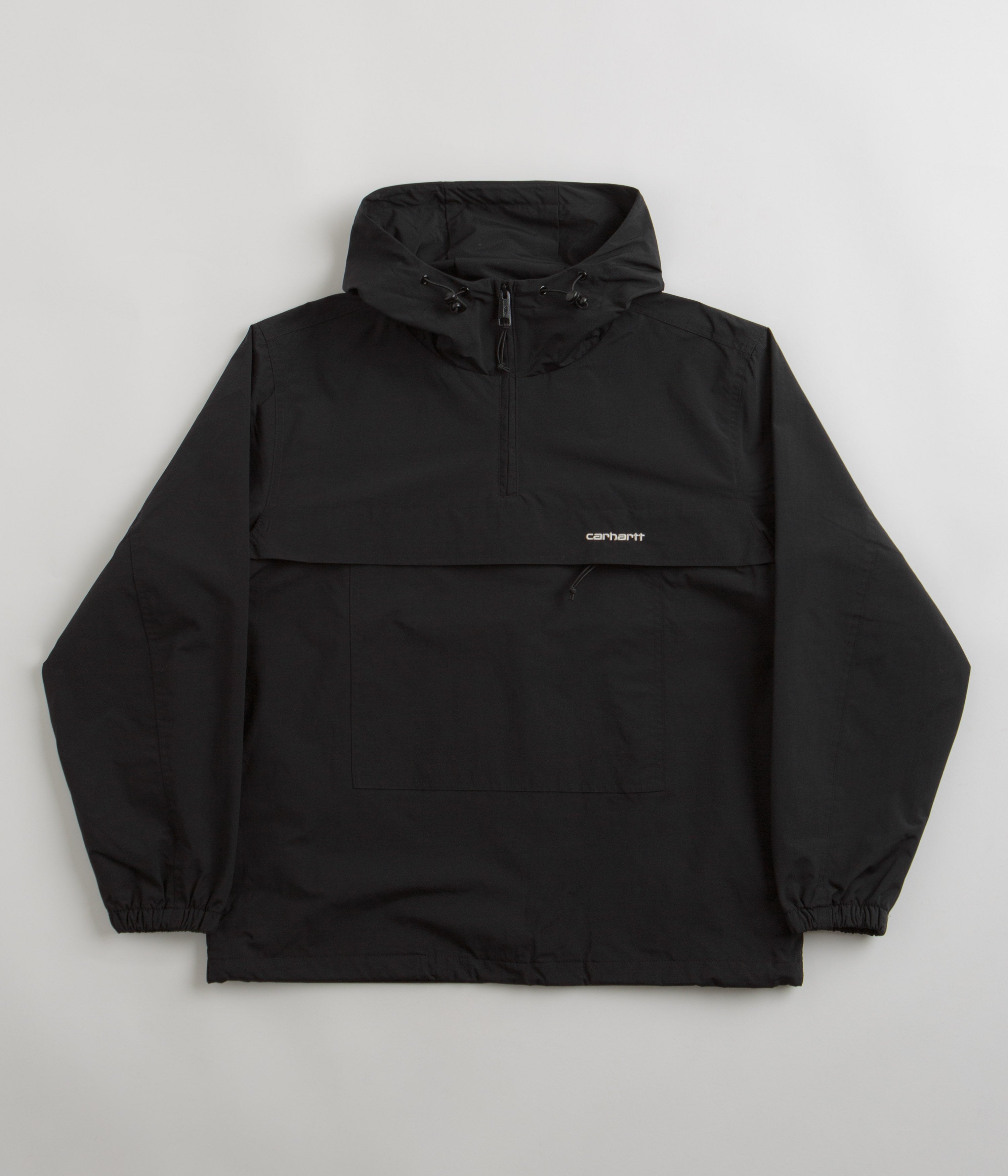 Carhartt Summer Must-Have Windbreaker Pullover Jacket in Black and White