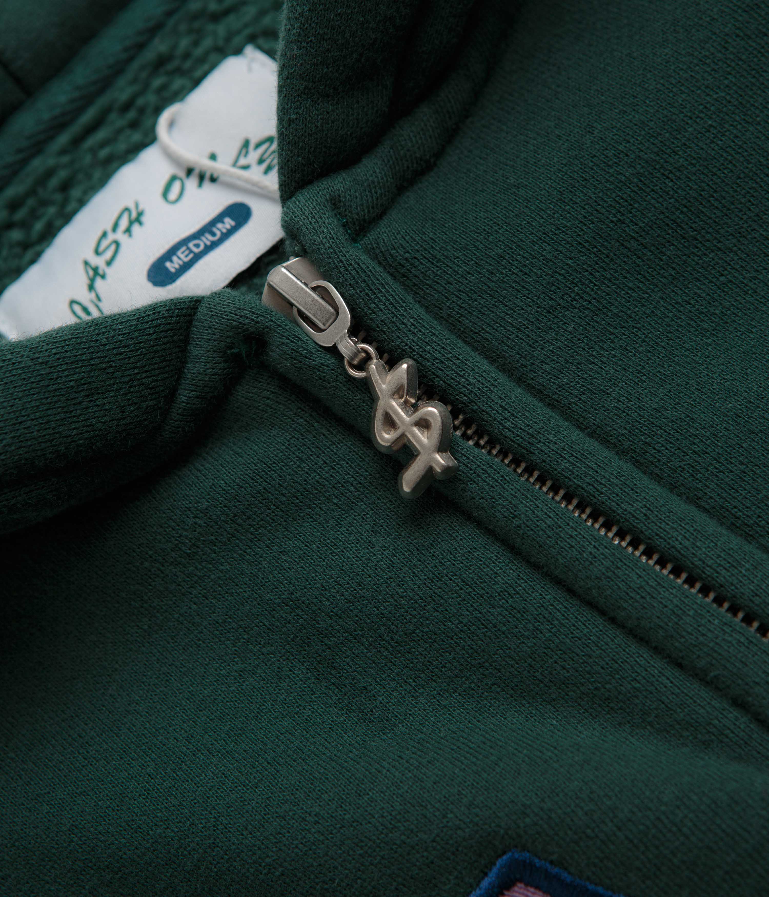 Cash Only Campus Zip-Thru Hoodie - Washed Forest: A Stylish Must-Have!