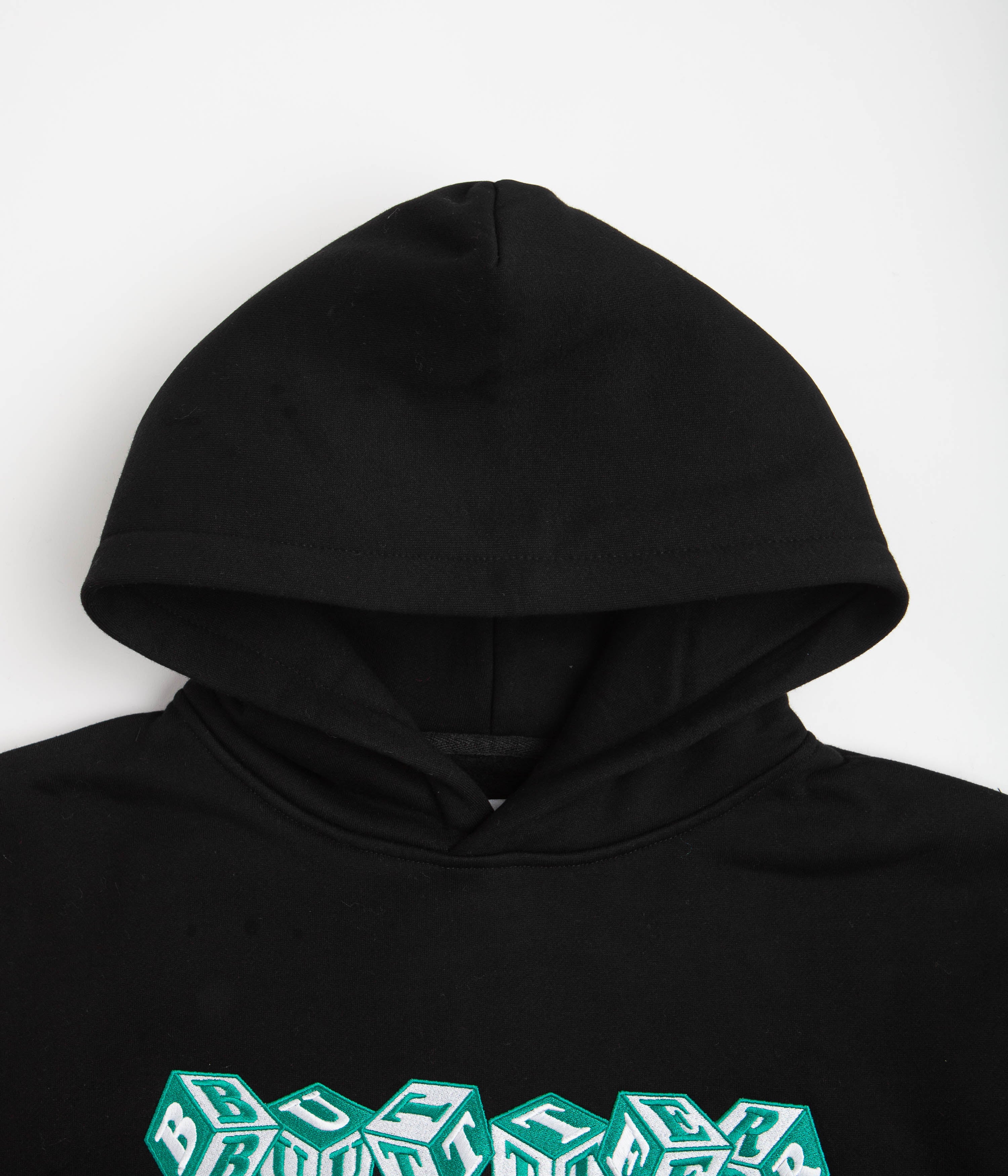 Butter Goods Black Cubes Embroidered Hoodie - A Must - Have!