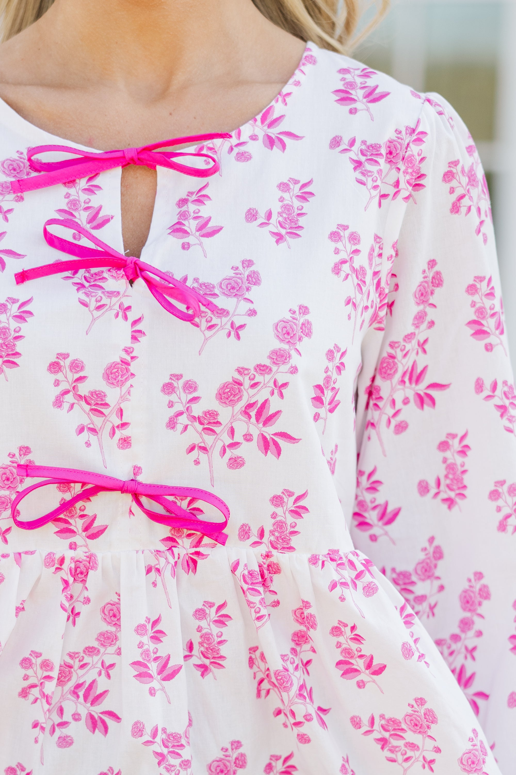 Fabulous Pink Toile Blouse for Stylish Days