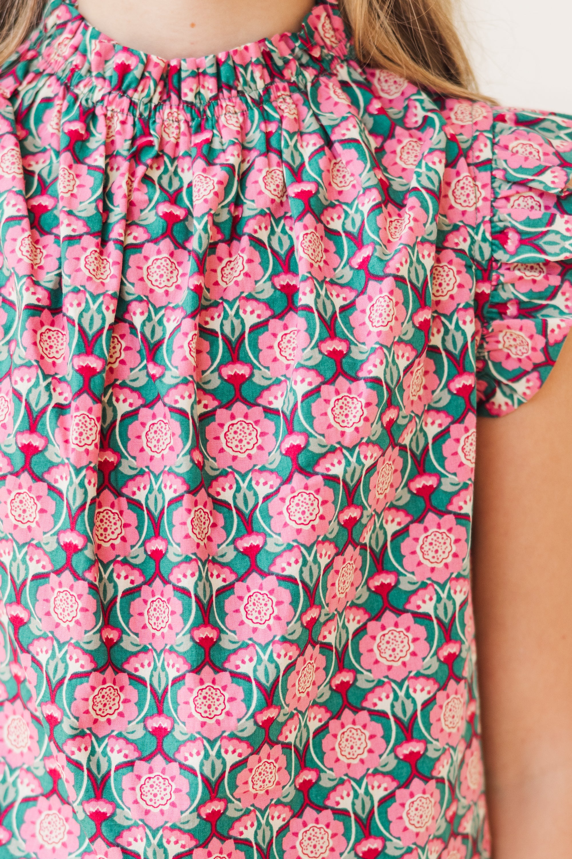 Girls' Dreamy Pink Medallion Floral Tank: Put It To The Test!