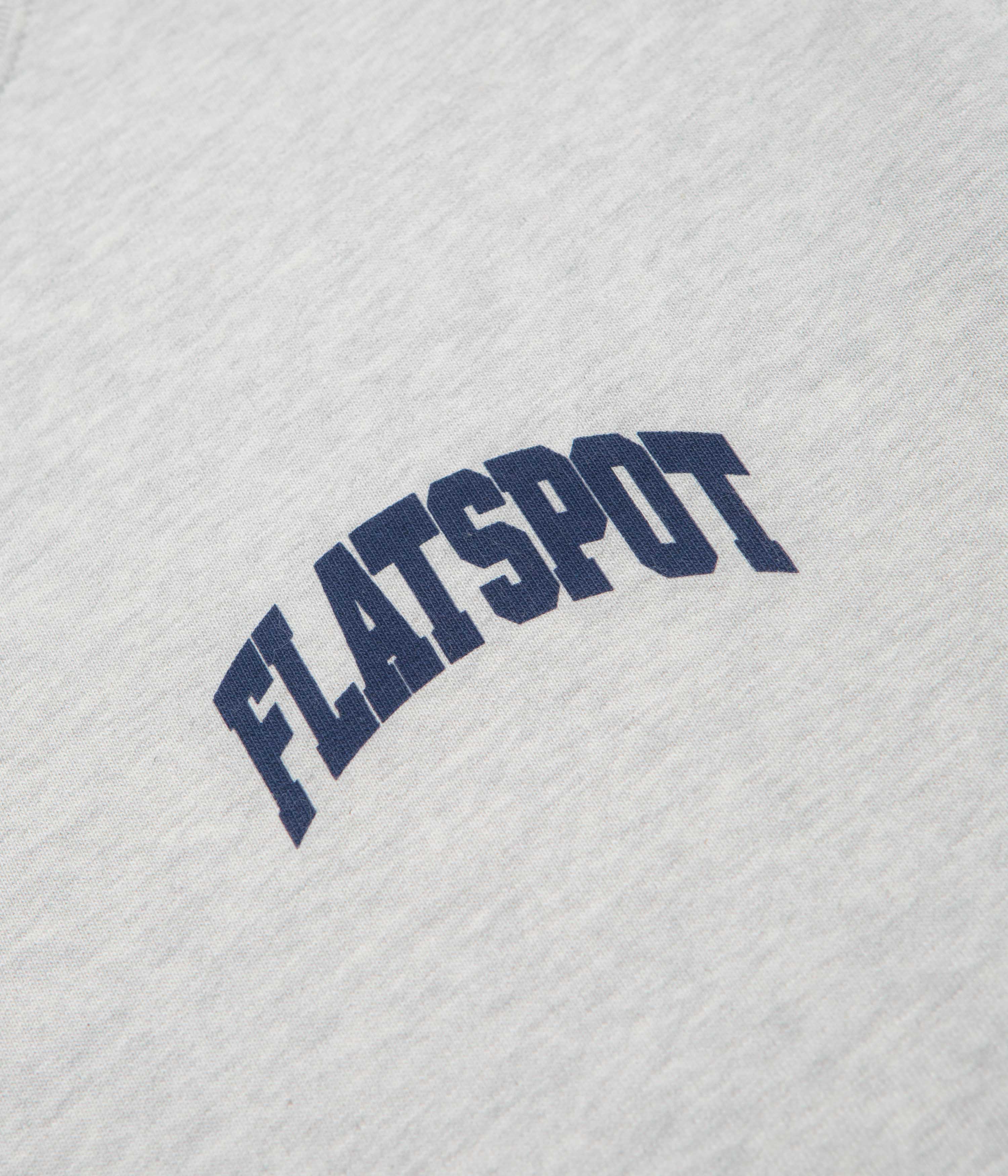 Cool Flatspot Collegiate Crewneck Sweatshirt in Heather Grey
