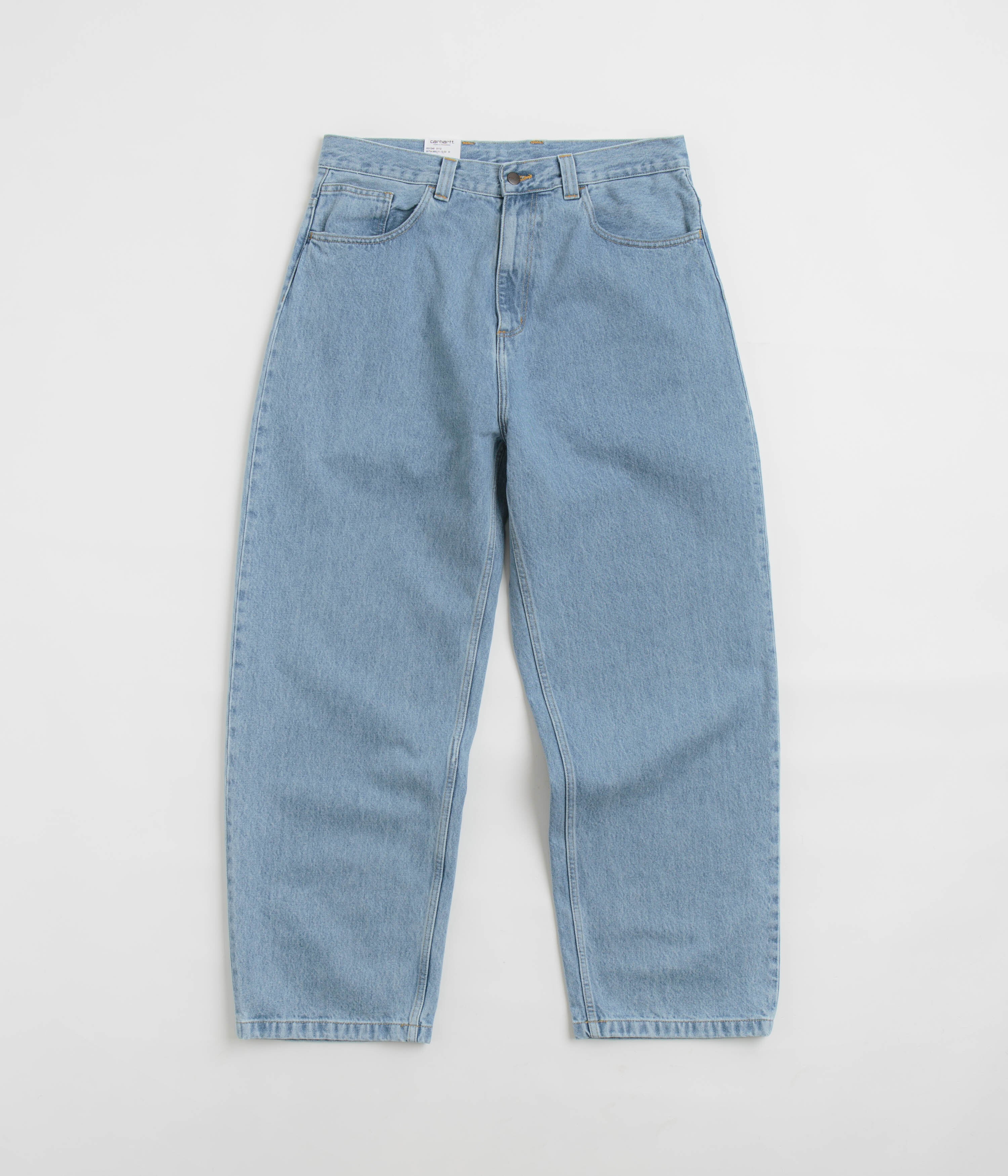 Carhartt Brandon Blue Stone Bleach Denim Pants - A Must - Have for Style Seekers