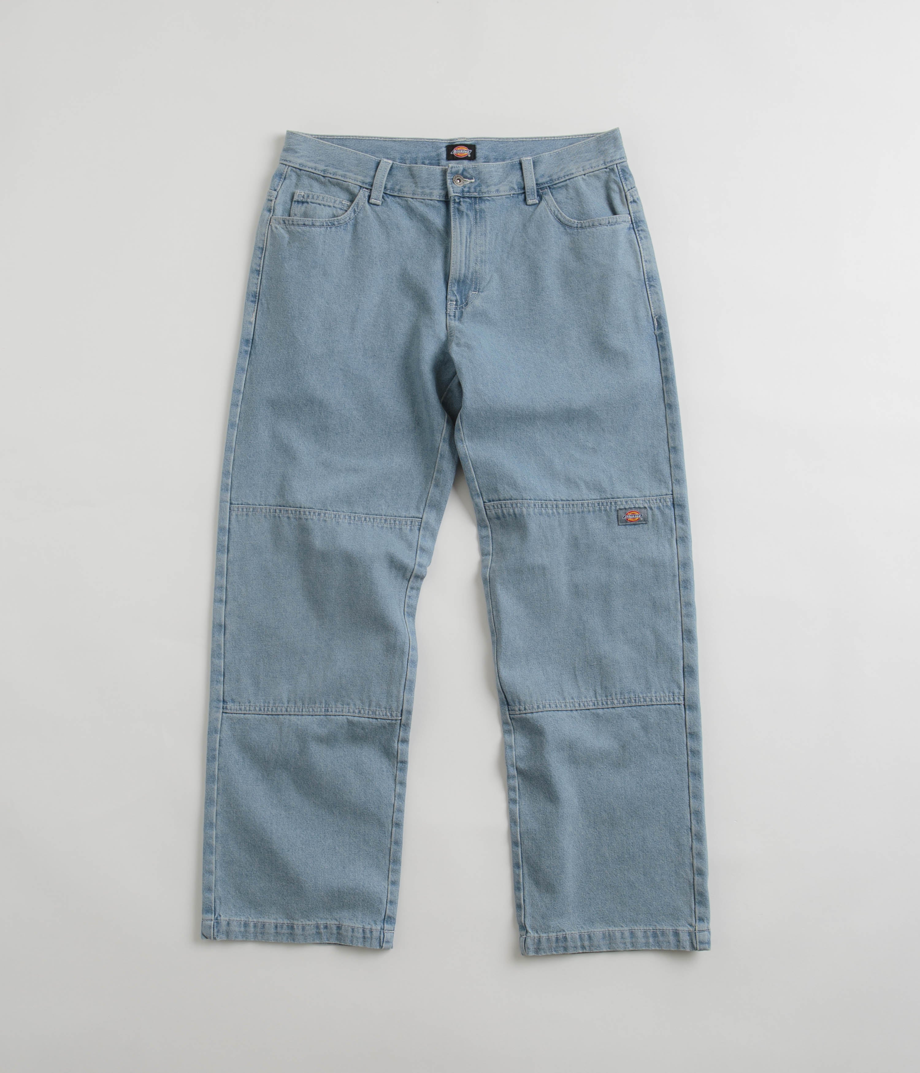 Dickies Light Wash Double Knee Jeans - A Must-Have for Style Enthusiasts!