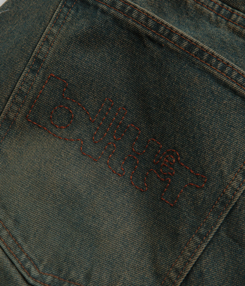 Butter Goods Warped Jeans - Stunning Dirty Wash Indigo