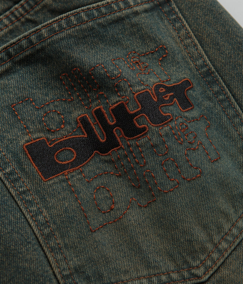 Butter Goods Warped Jeans - Stunning Dirty Wash Indigo