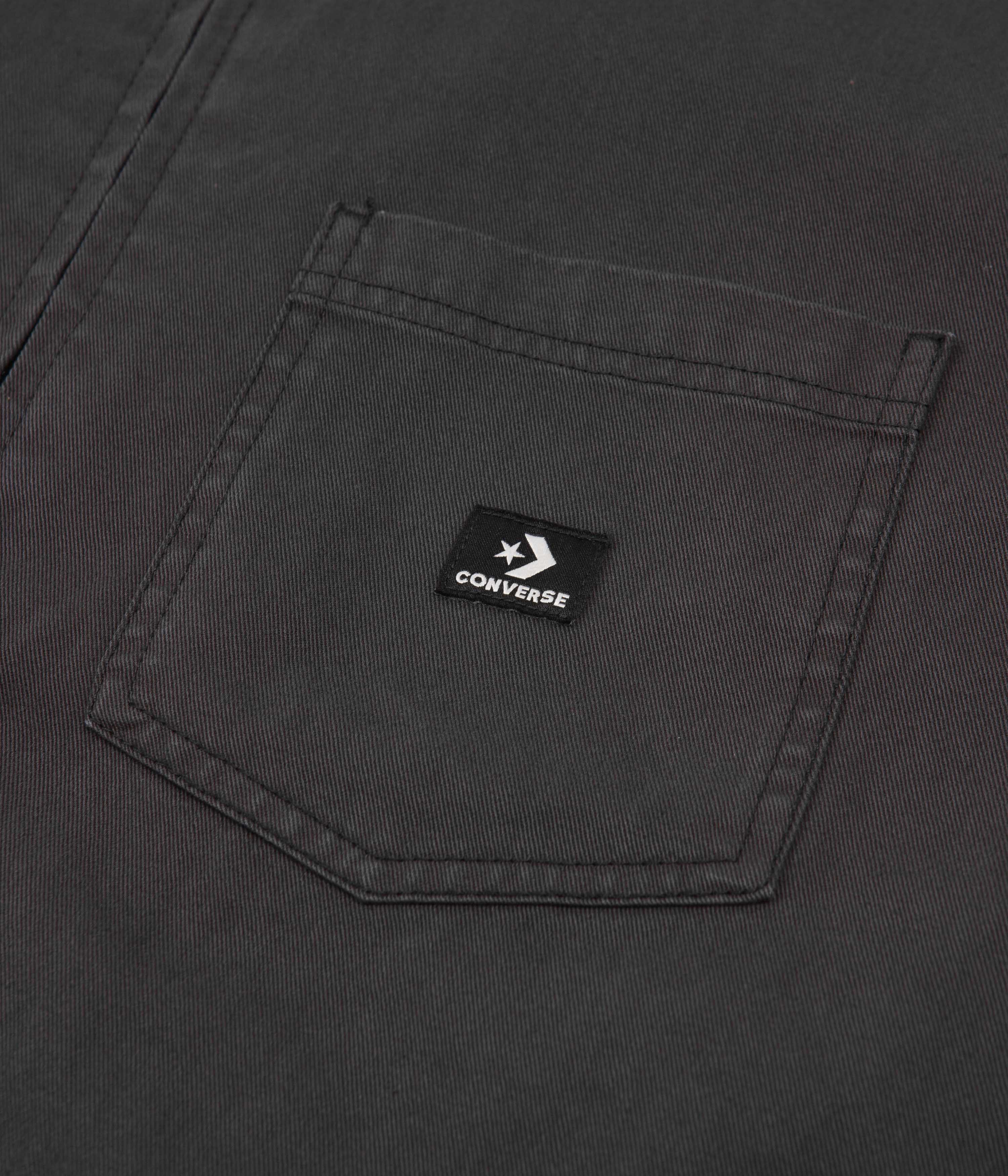 Converse Black Washed Canvas Zip Work Shirt - A Must - Have!