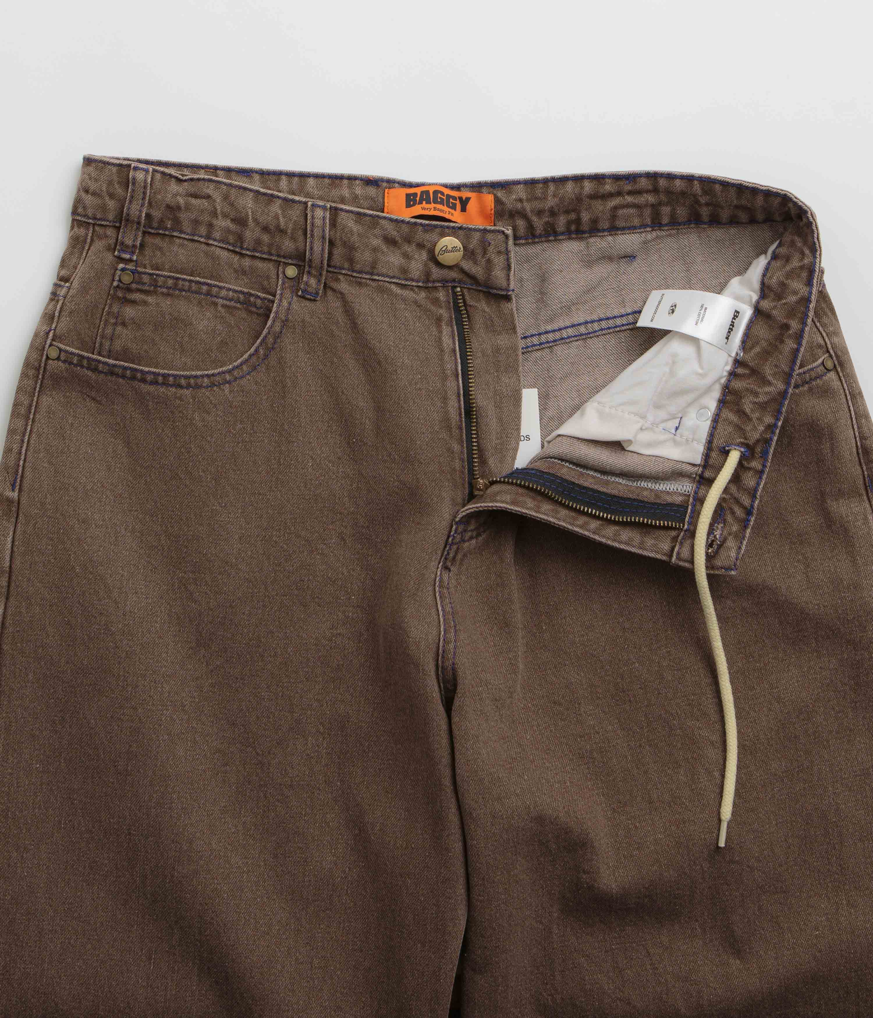 Butter Goods Washed Brown Warped Jeans - Irresistible Style!