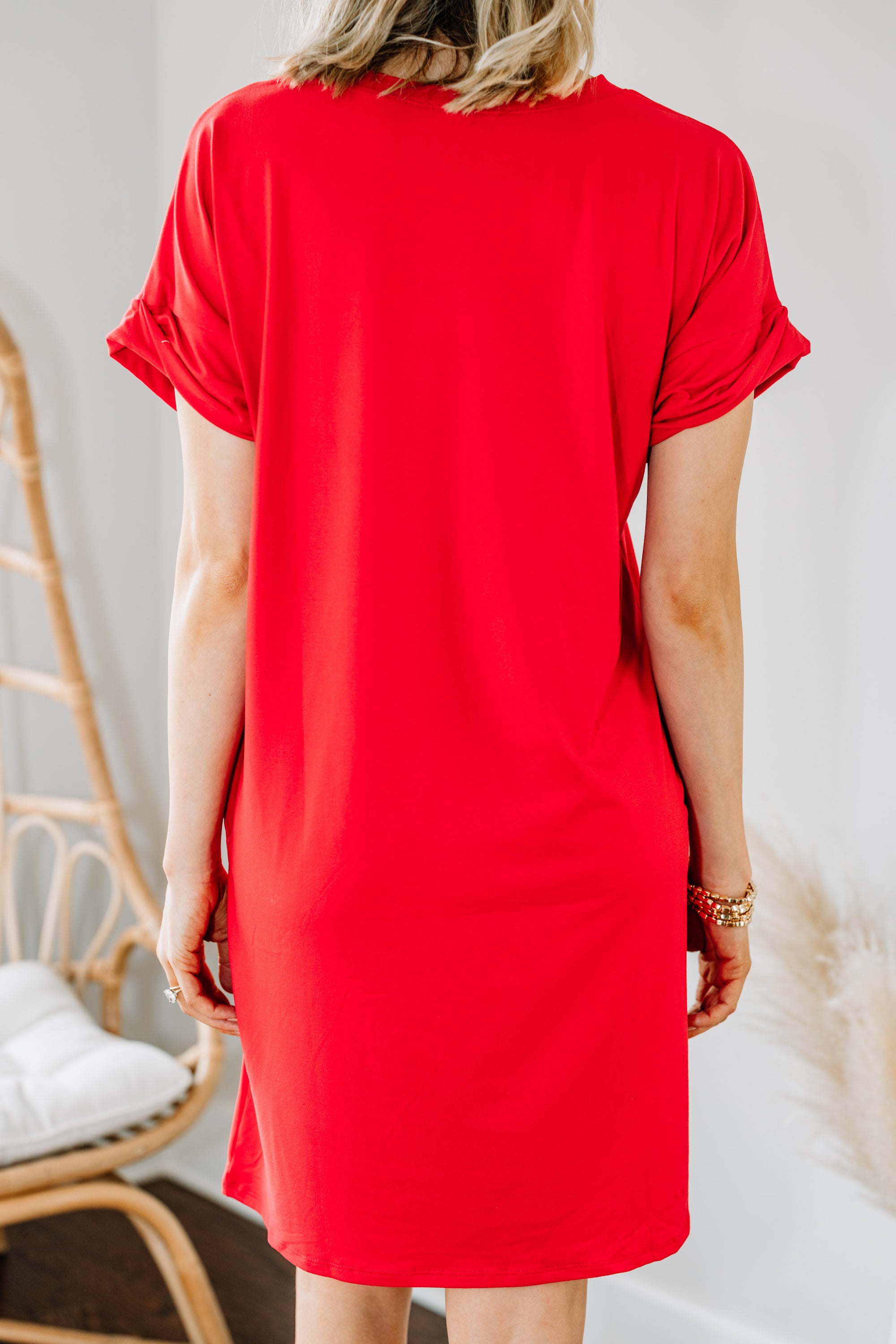 Ruby Red T-shirt Dress: Fabulous Everywhere You Go