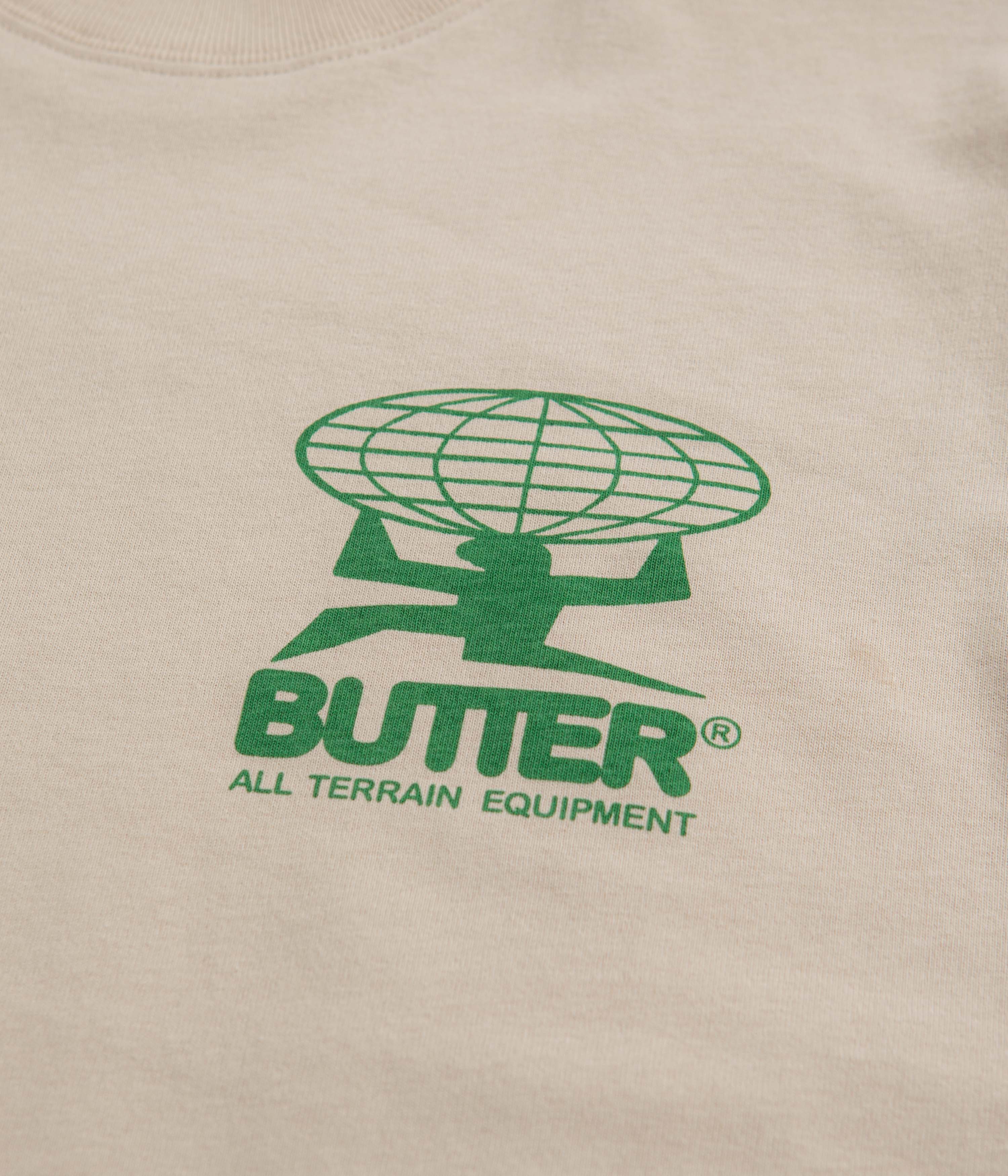 Butter Goods All Terrain T-Shirt - Stunning Sand / Green