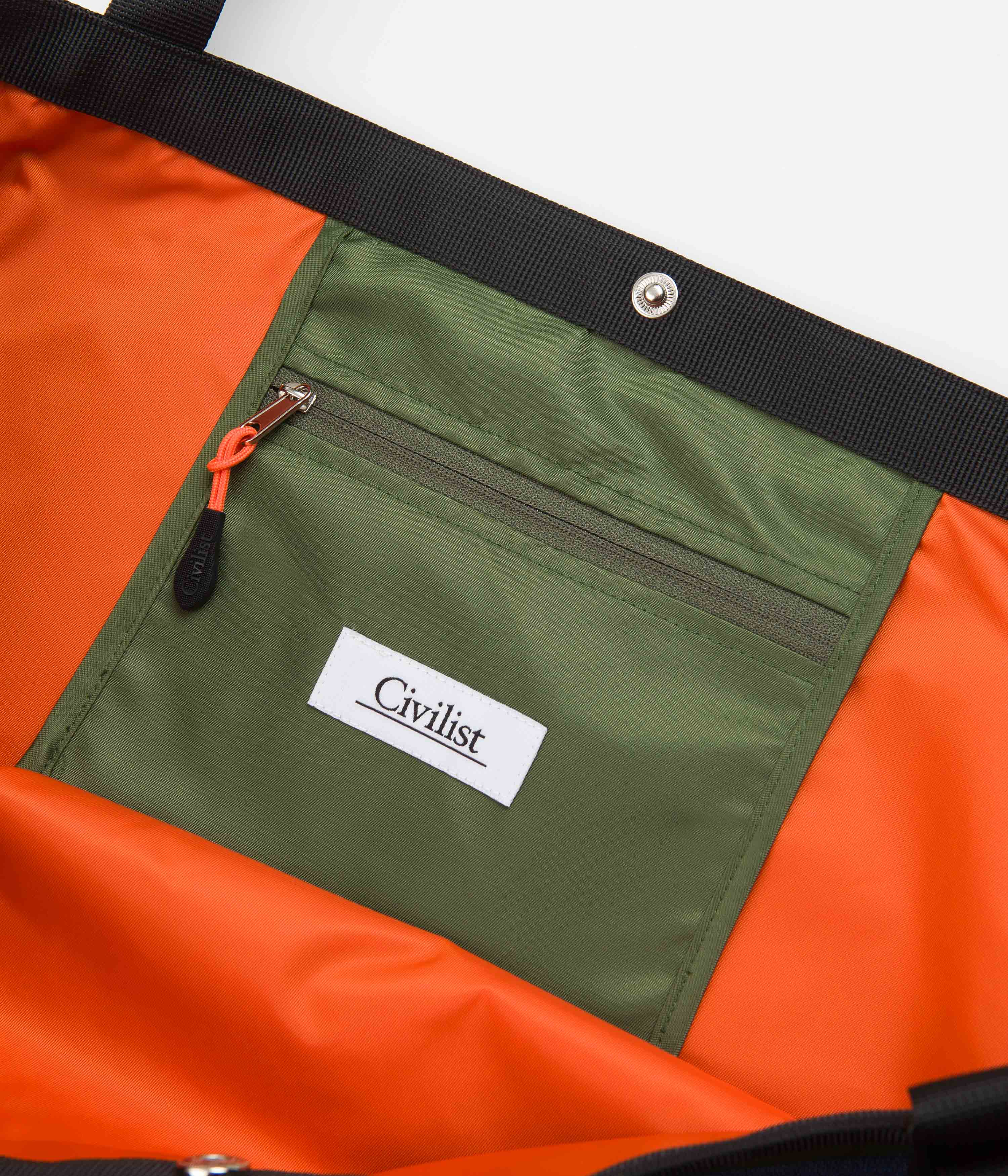 Civilist Mesh Tote Bag - Stunning Army & Orange