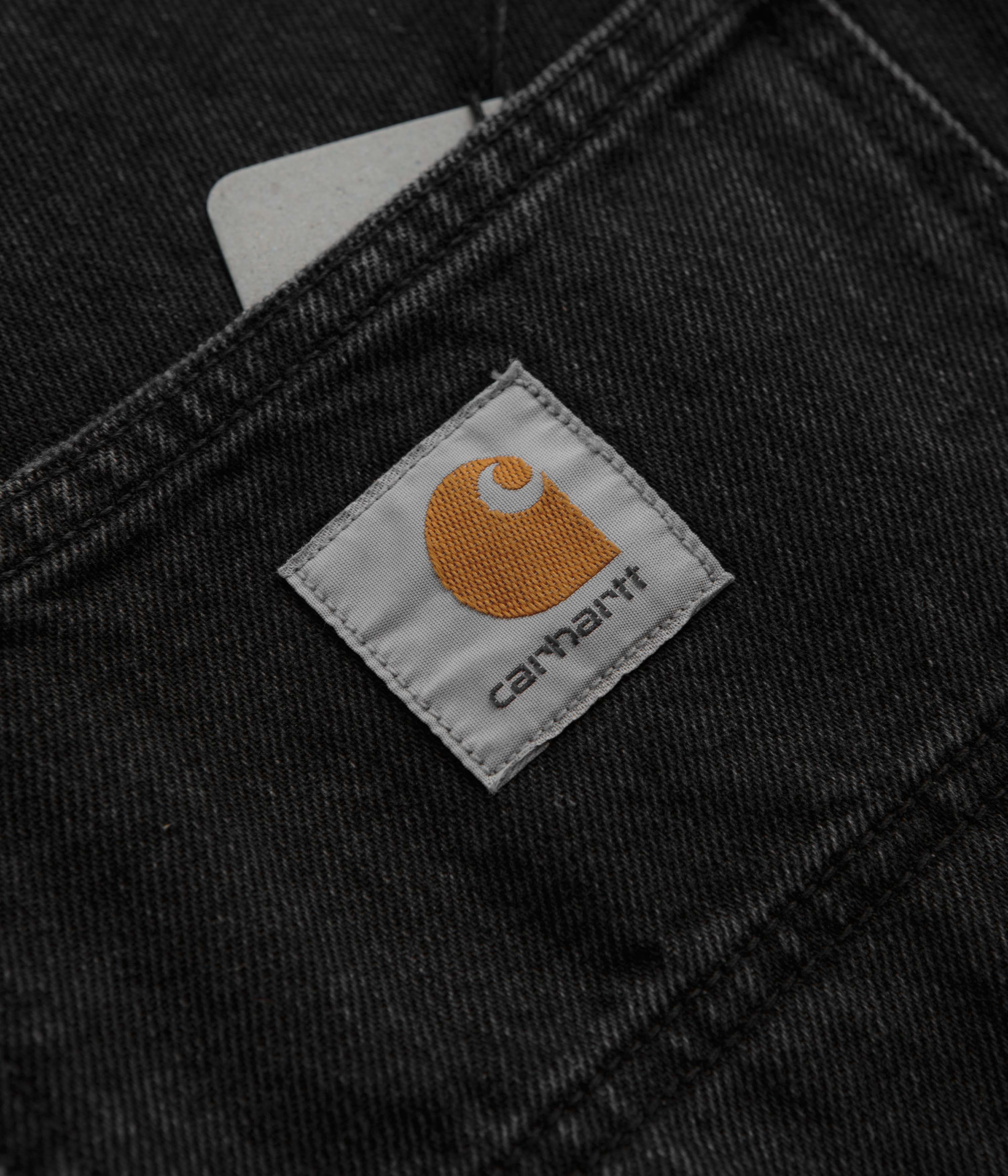 Carhartt Black Stone Washed Single Knee Shorts - A Must-Have!