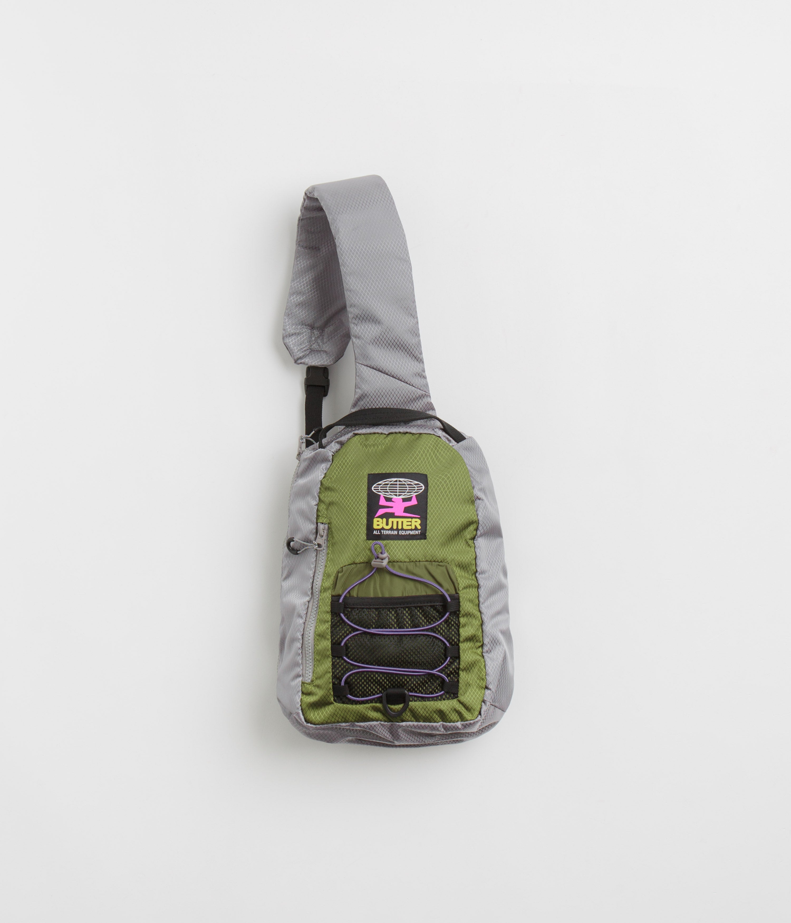 Butter Goods Express Shoulder Bag - Stunning Army & Grey Combo