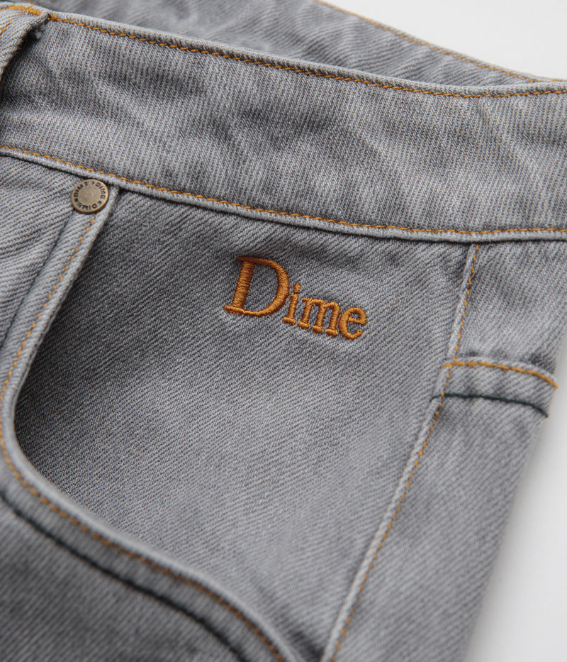 Dime Classic Relaxed Jeans - Stunning Dipped Sandblasted Grey